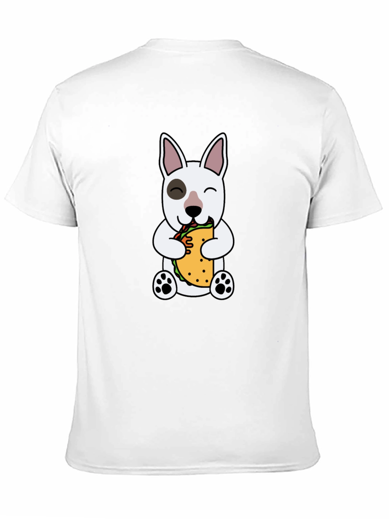 Dog Eating Sandwich Graphic T-Shirt