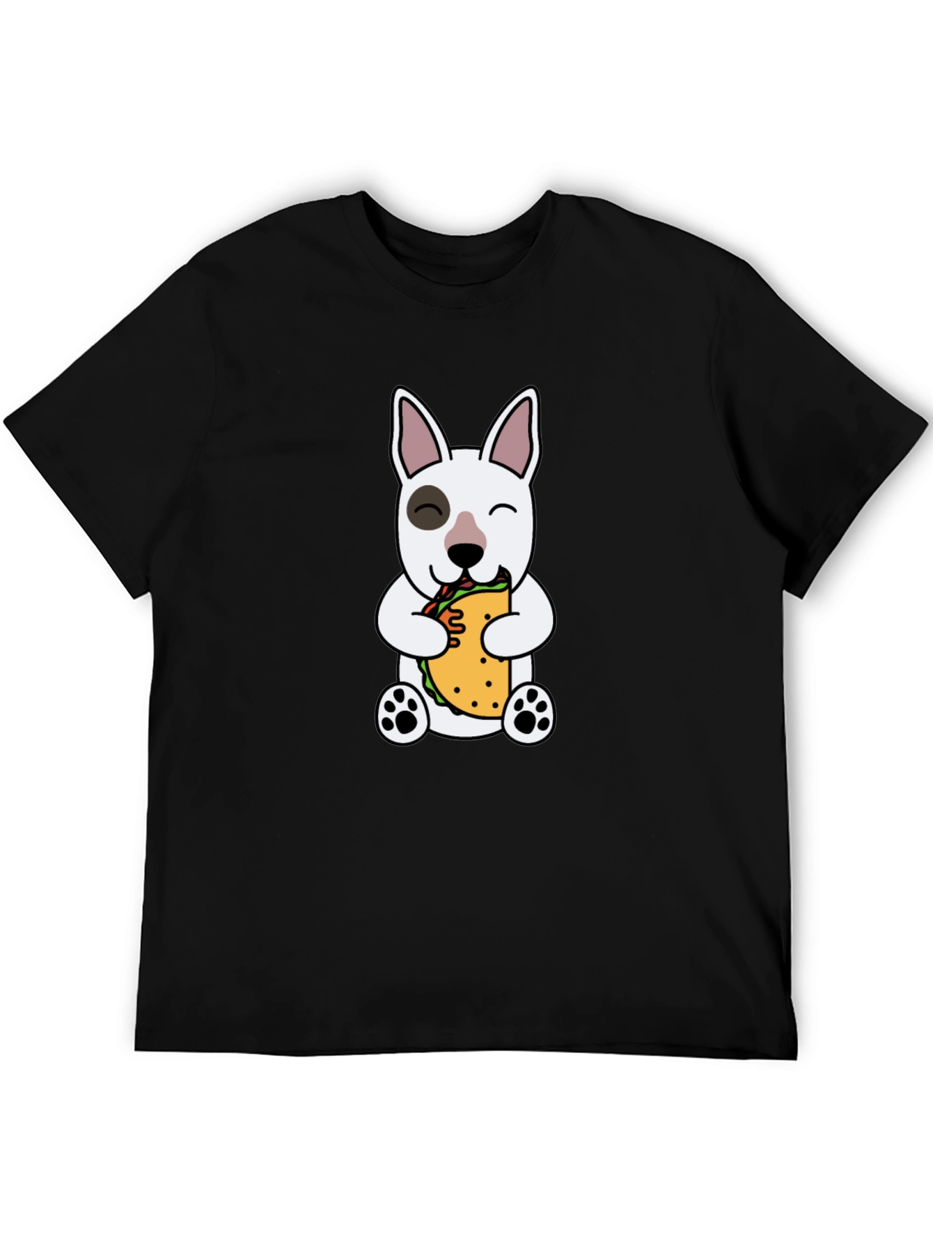 Dog Eating Sandwich Graphic T-Shirt