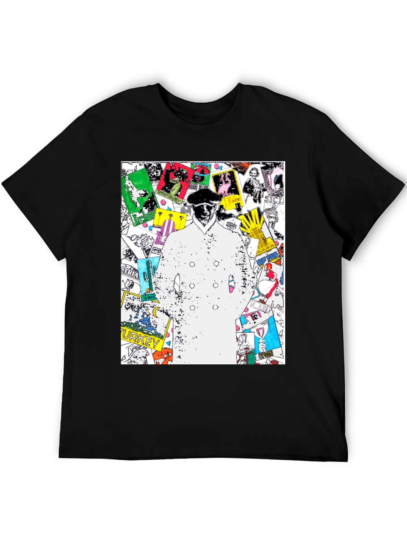 Trendy Graphic Tee - Illustrated World Tour