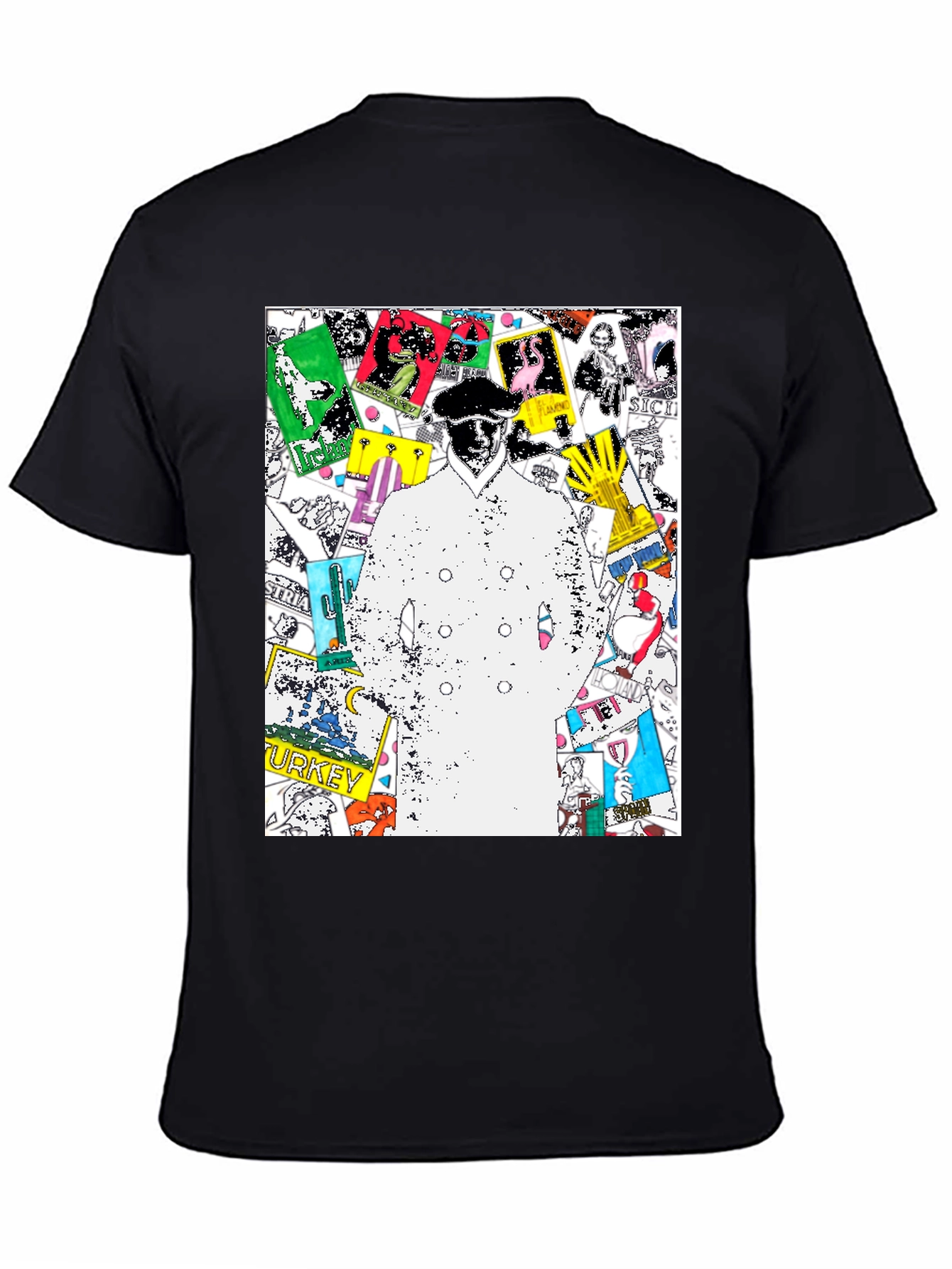 Trendy Graphic Tee - Illustrated World Tour