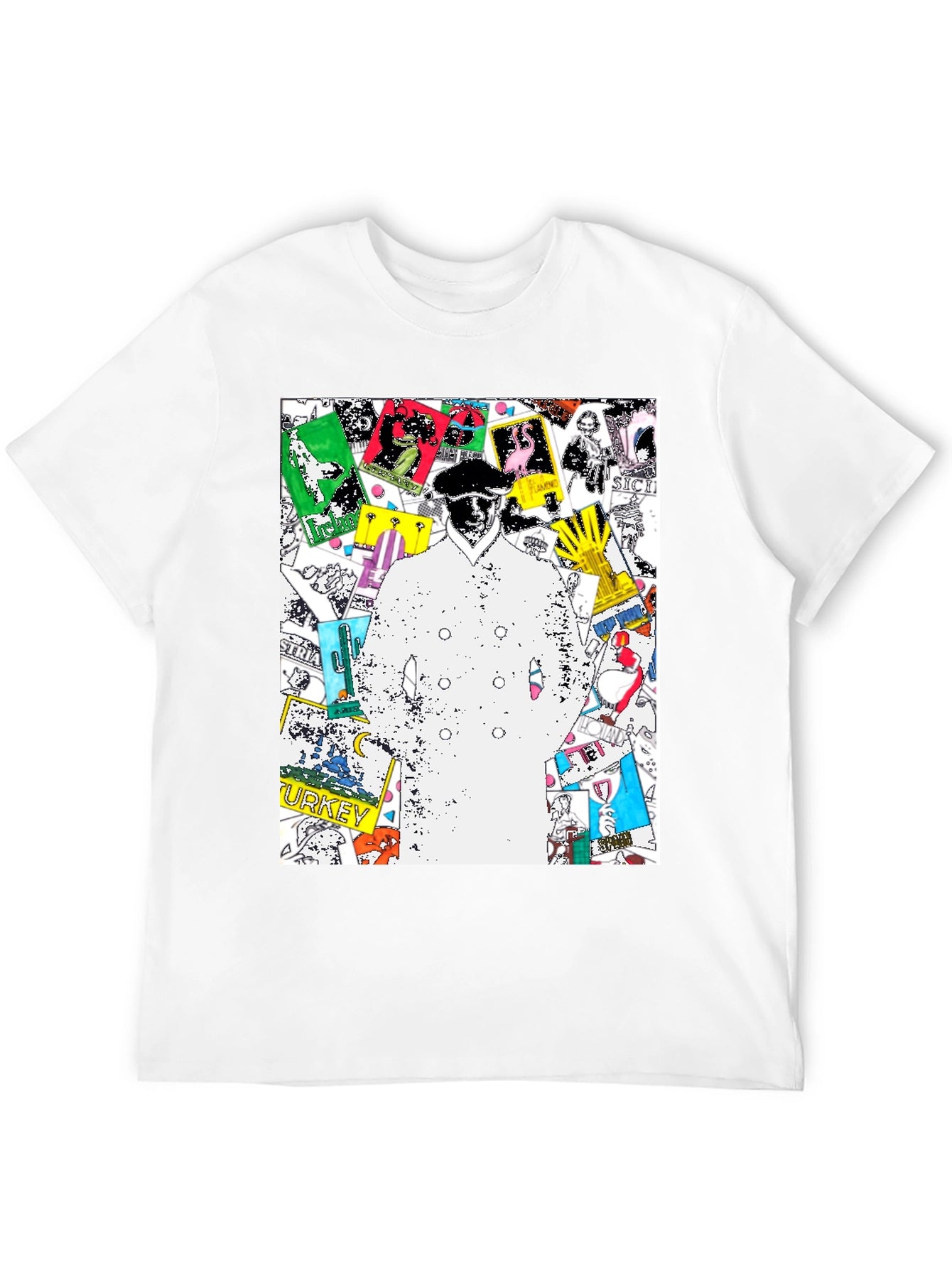 Trendy Graphic Tee - Illustrated World Tour