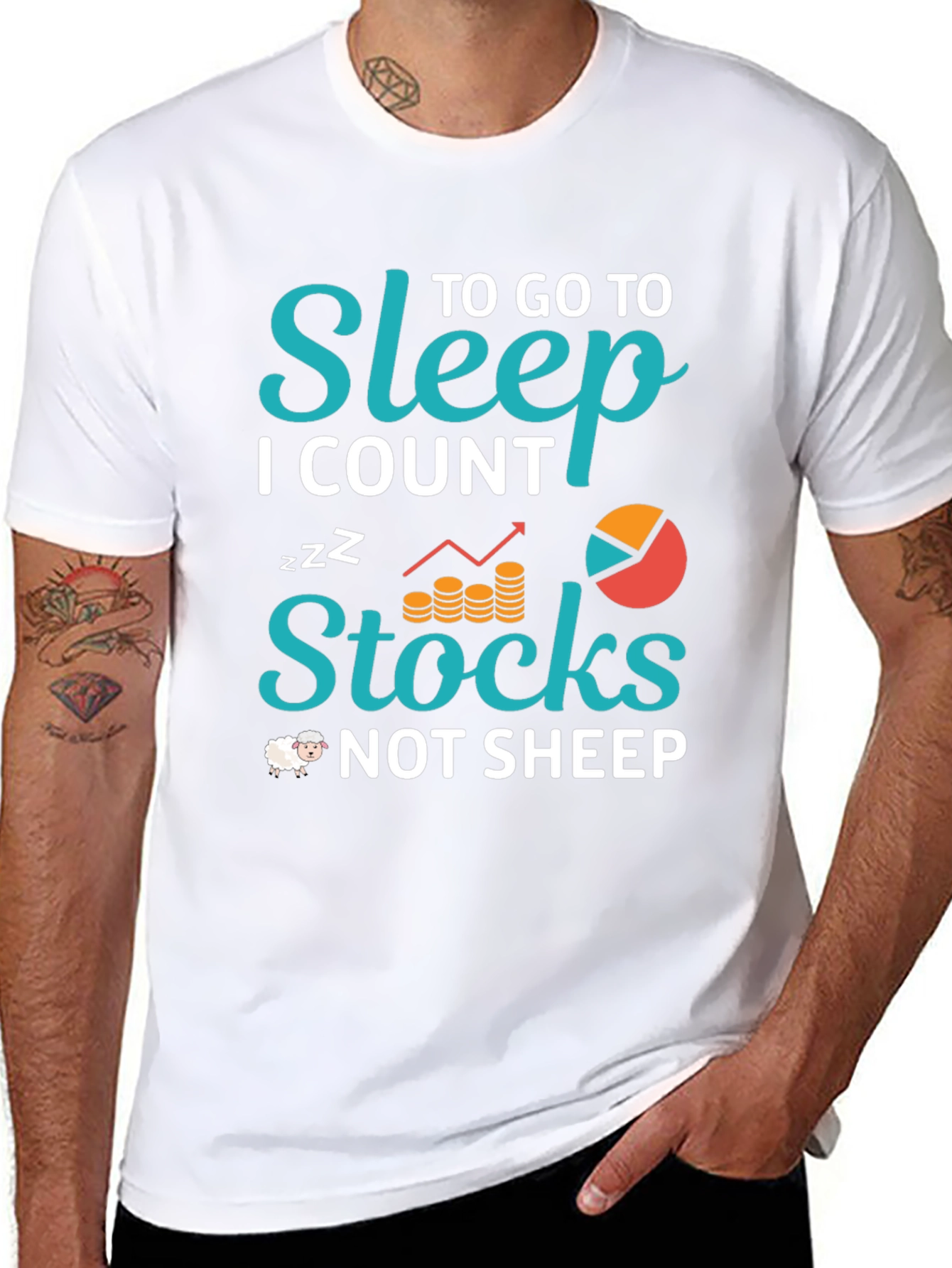 Sleep Stocks T-Shirt - Trader Humor Tee