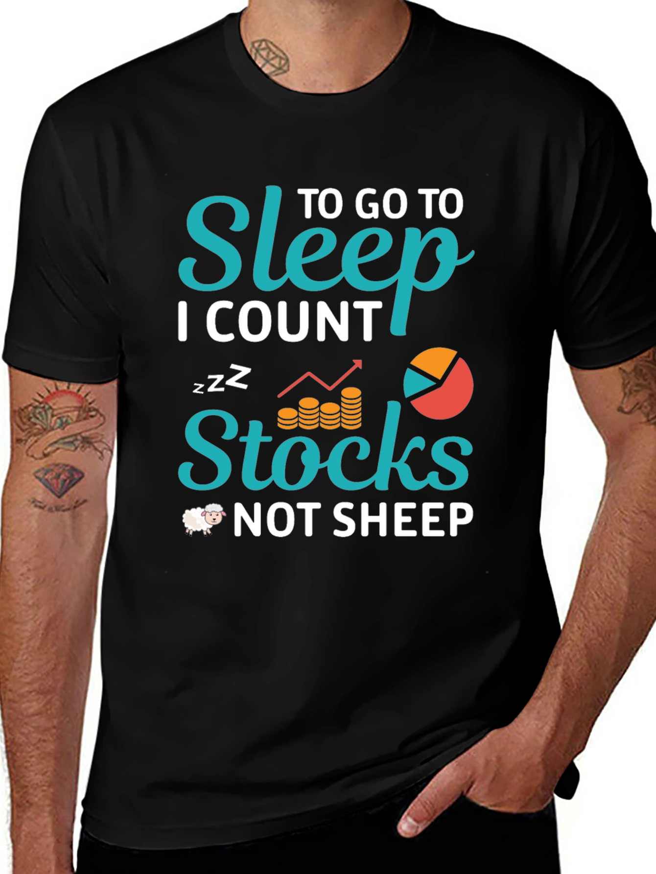 Sleep Stocks T-Shirt - Trader Humor Tee