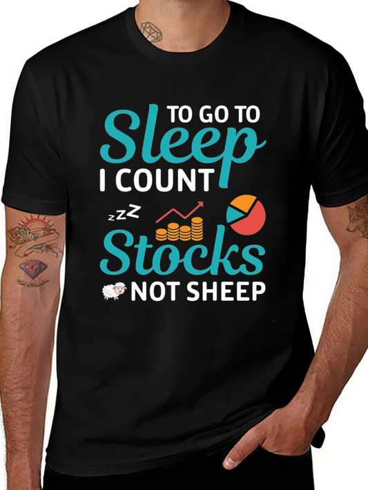 Sleep Stocks T-Shirt - Trader Humor Tee