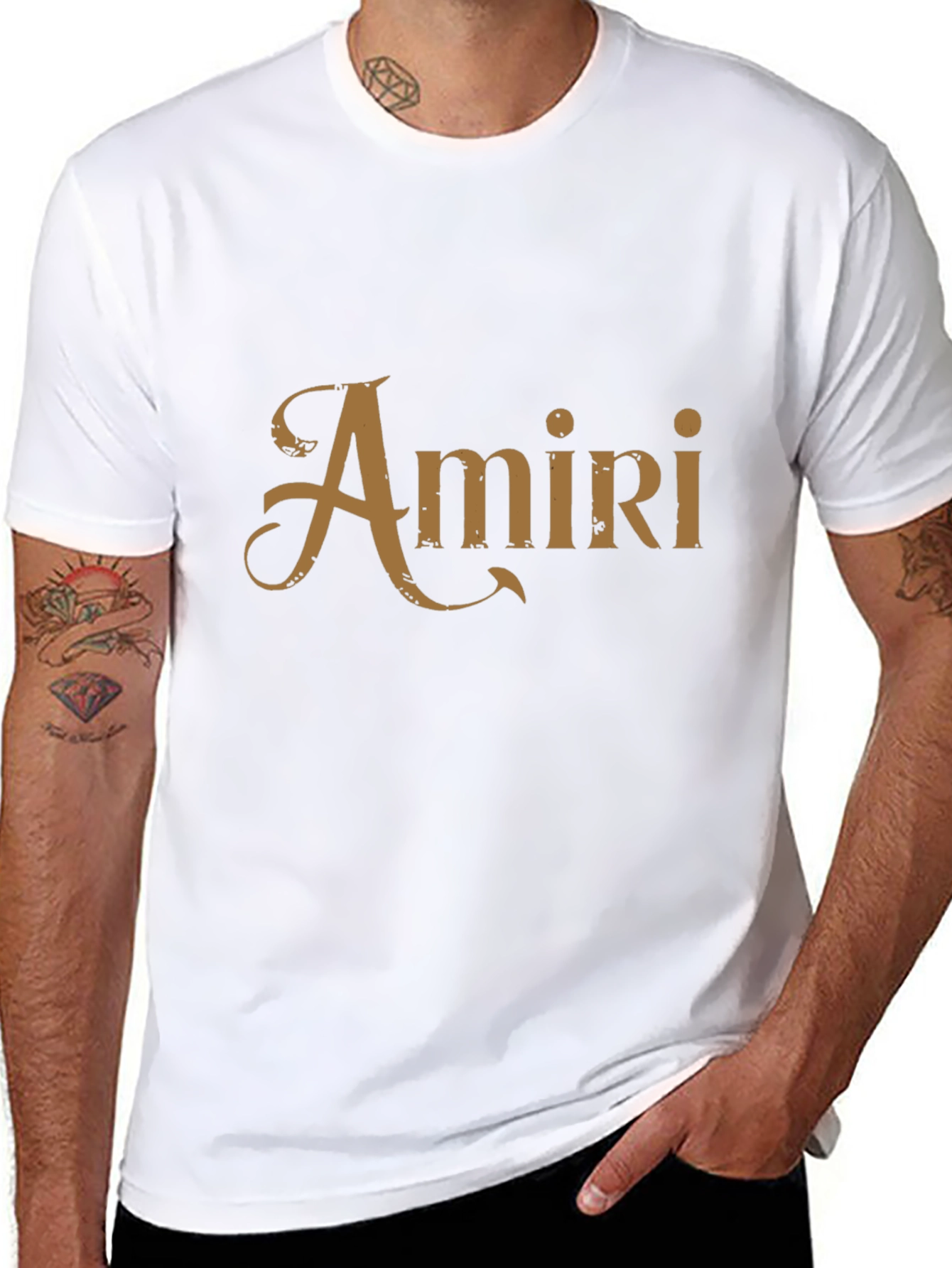 Amiri Graphic Tee - Black Cotton Blend