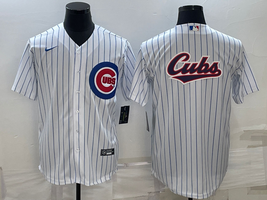 Men's Chicago Cubs White Home Replica Player Jerseys