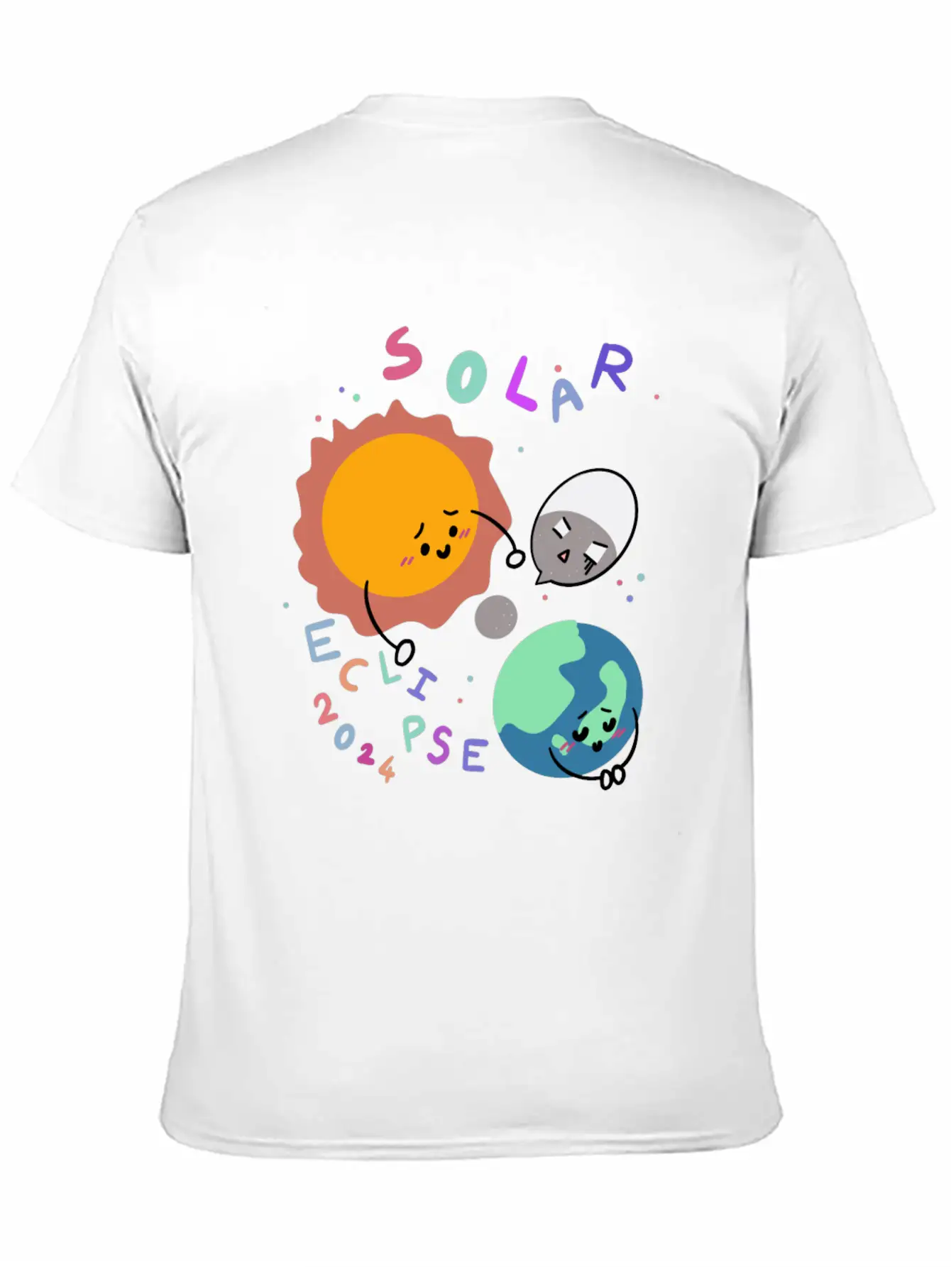 Baby Planet Solar Eclipse 2024 Basic Graphic T-Shirt – Daily Comfort In Soft Cotton