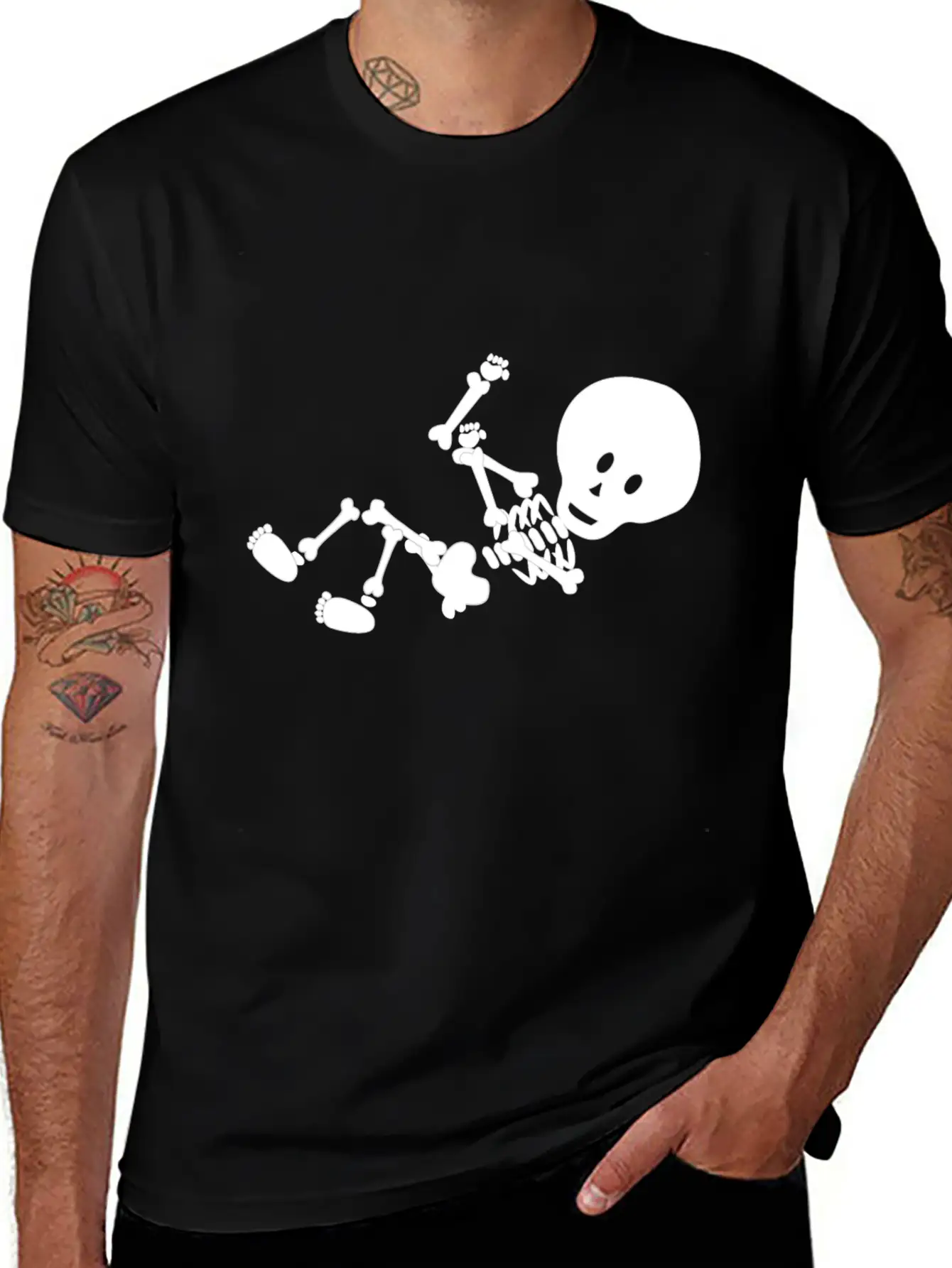Baby Skeleton Essential Unisex Summer Tee – Soft Cotton Casual Fit