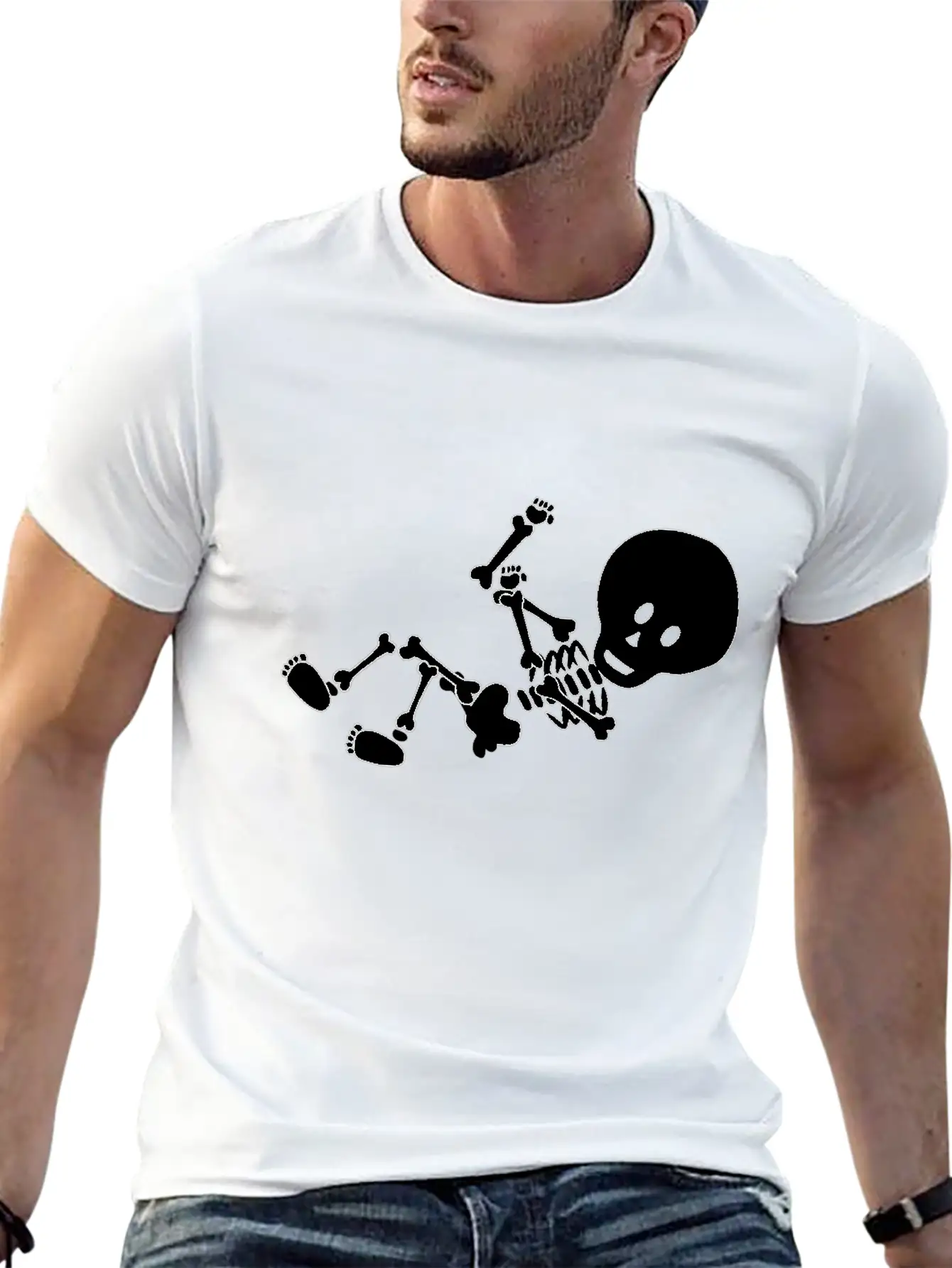Baby Skeleton Essential Unisex Summer Tee – Soft Cotton Casual Fit
