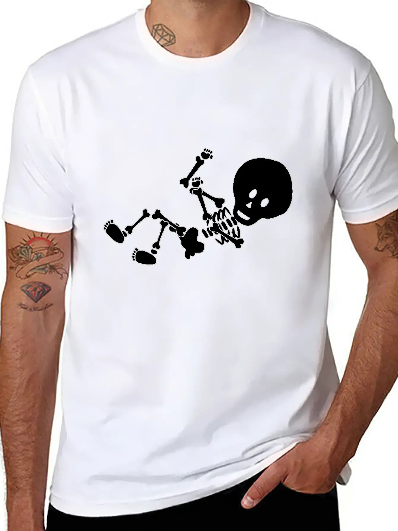 Baby Skeleton Essential Unisex Summer Tee – Soft Cotton Casual Fit