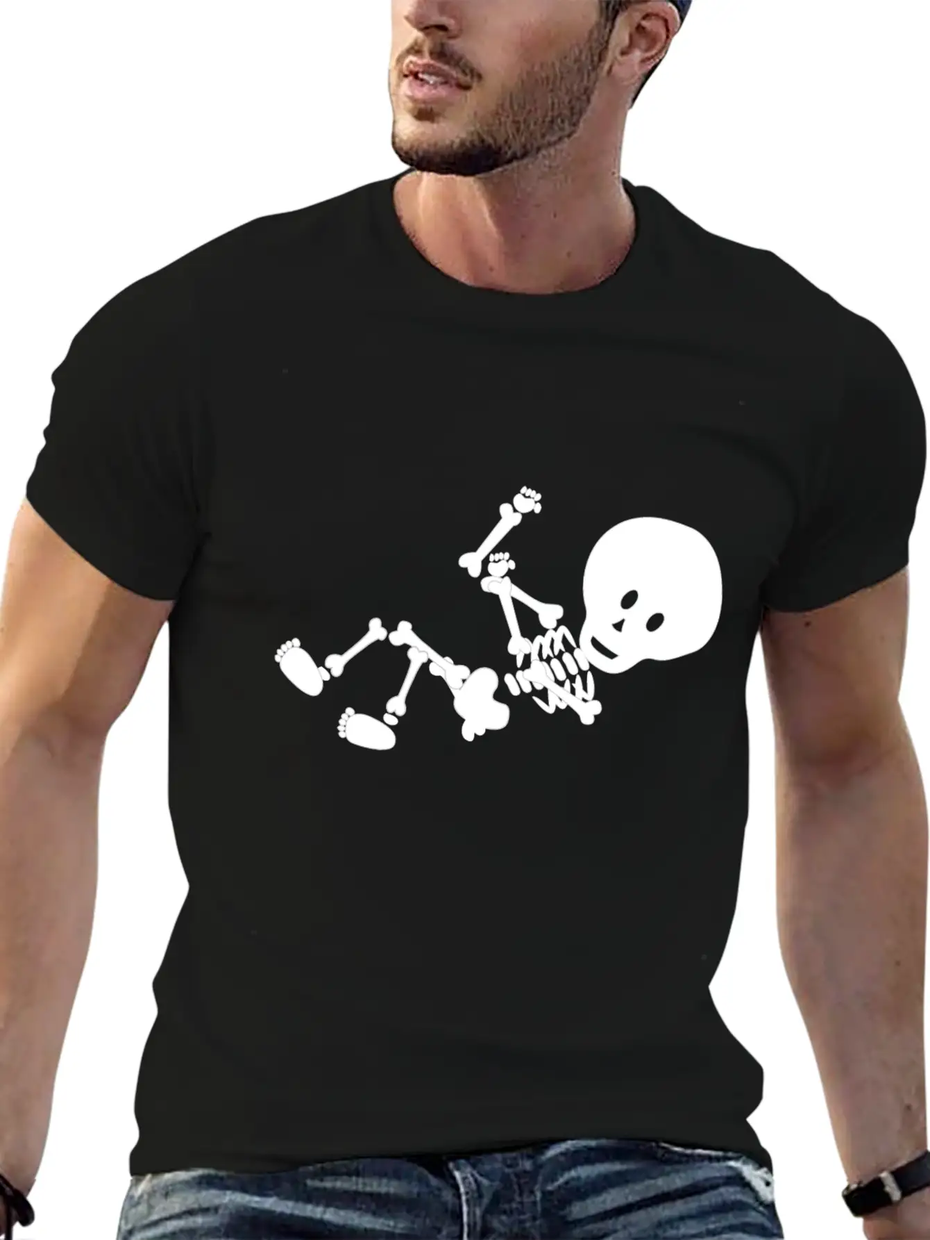 Baby Skeleton Essential Unisex Summer Tee – Soft Cotton Casual Fit