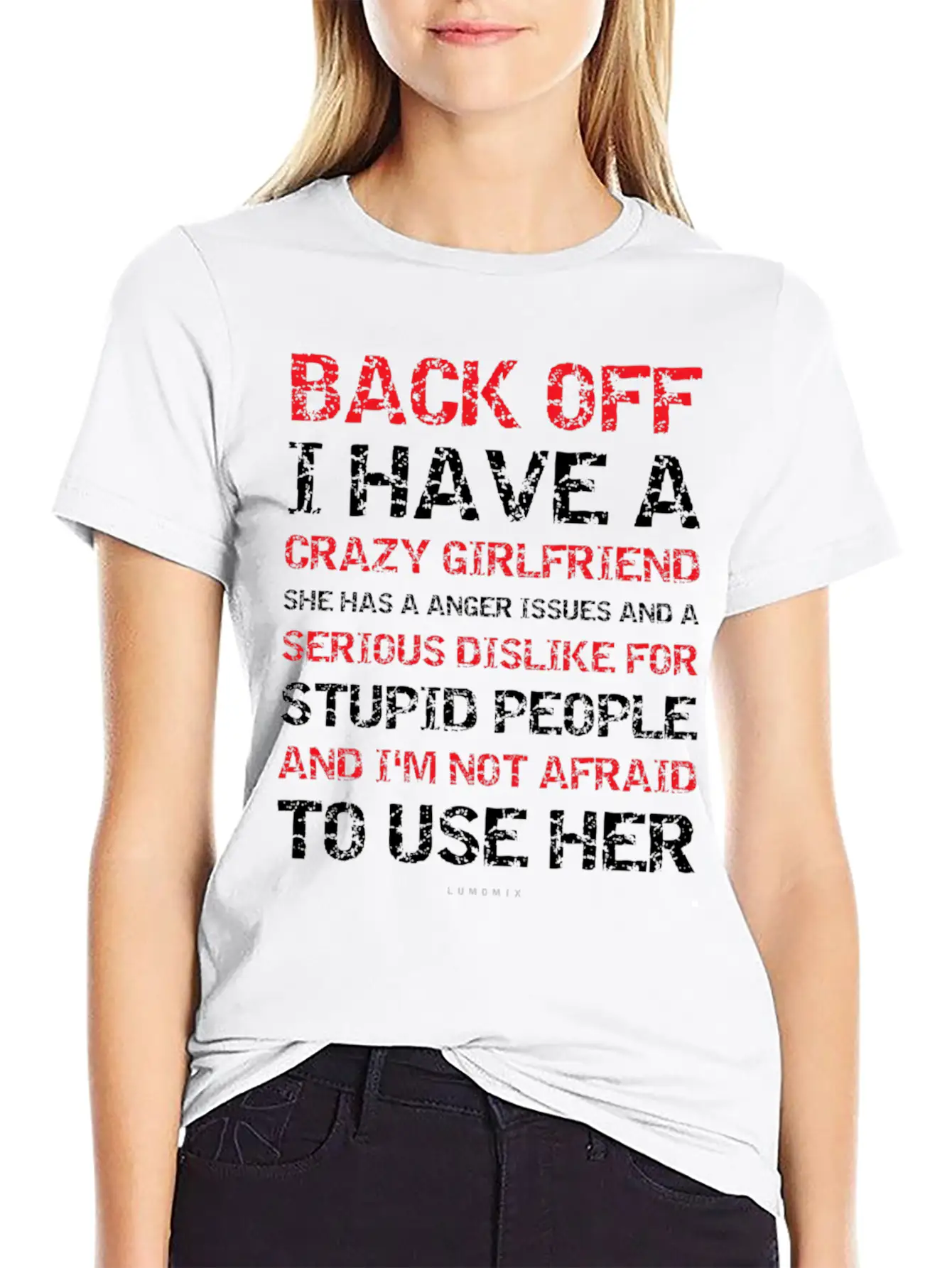 Back Off I Have A Crazy Girlfriend Boyfriend S Unisex Short Sleeve Soft Cotton T-Shirt – Casual Everyday Wear