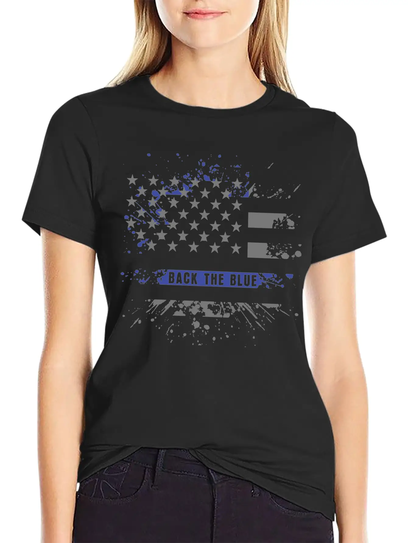 Back The Blue Stylish Everyday T-Shirt – Unisex Basic Cotton Tee