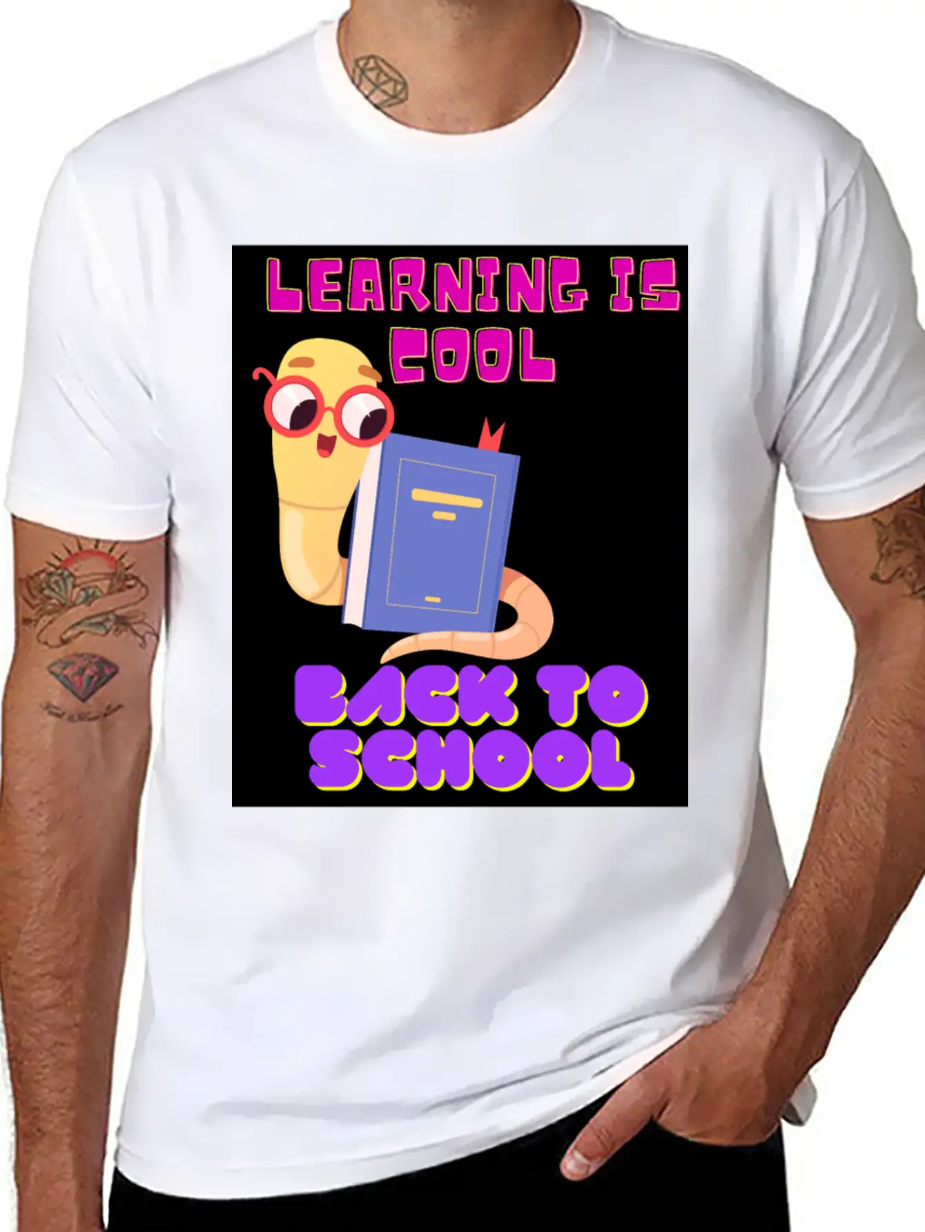 Back To School, LEARNING IS COOL BACK TO SCHOOL, Timeless Short Sleeve Tee – Comfy And Minimalist Design