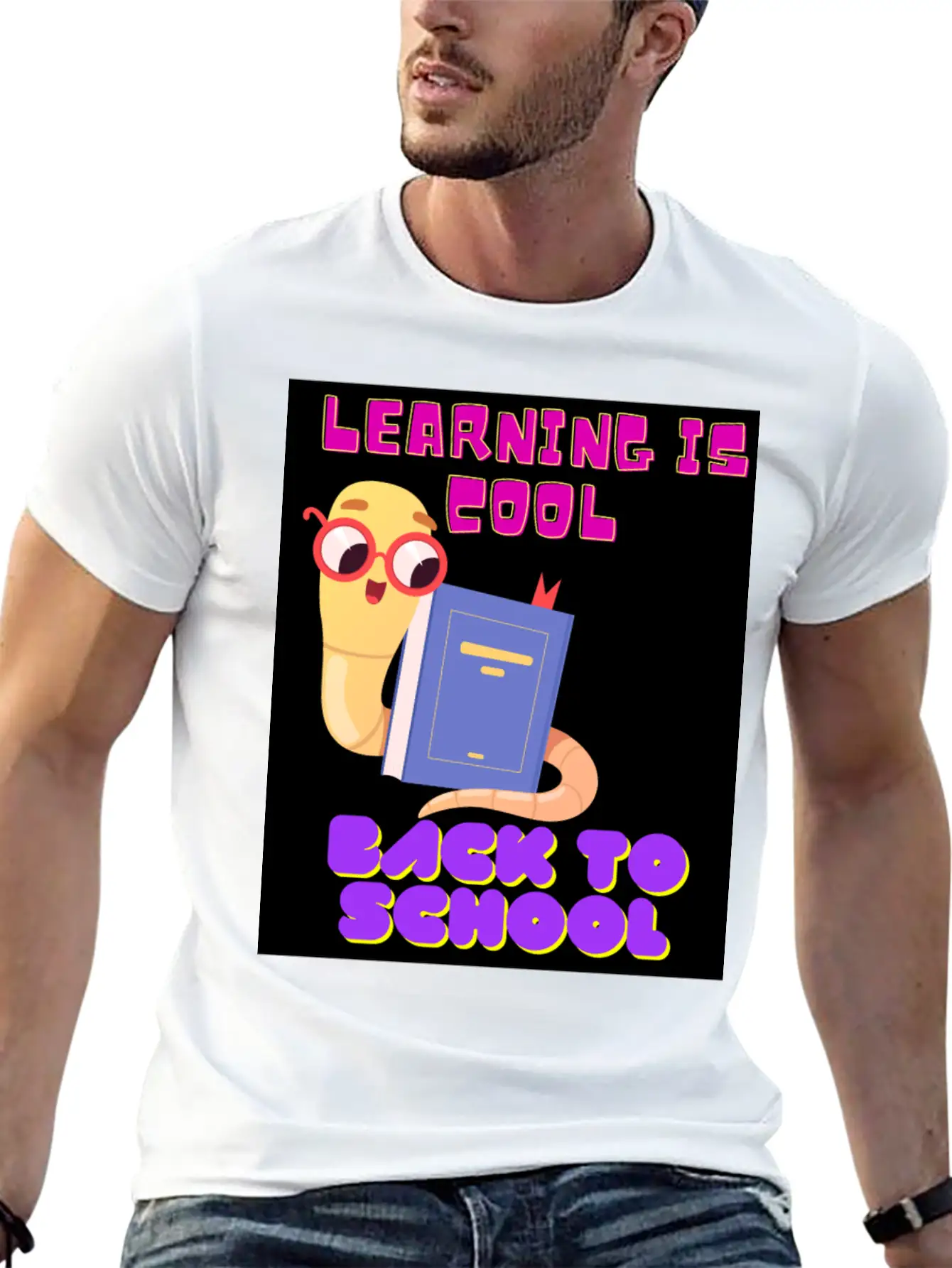 Back To School, LEARNING IS COOL BACK TO SCHOOL, Timeless Short Sleeve Tee – Comfy And Minimalist Design