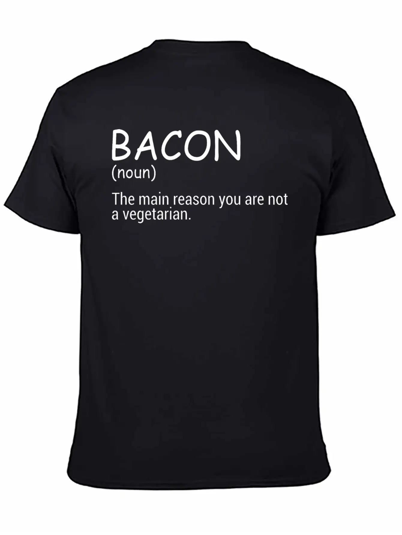 Bacon The Main Reason You Are Not A Vegetarian Comfortable Minimalist Graphic Tee – Summer Style Essential