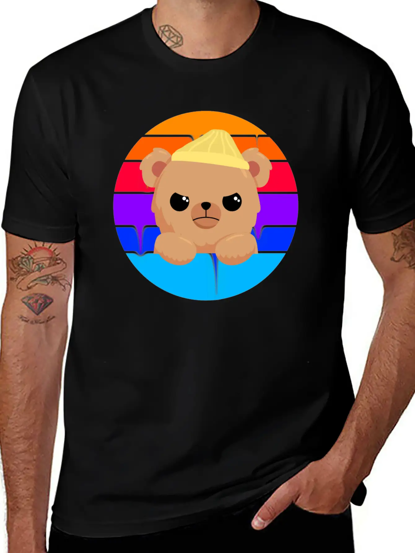 Bad Little Bear Essential Unisex Summer Tee – Soft Cotton Casual Fit