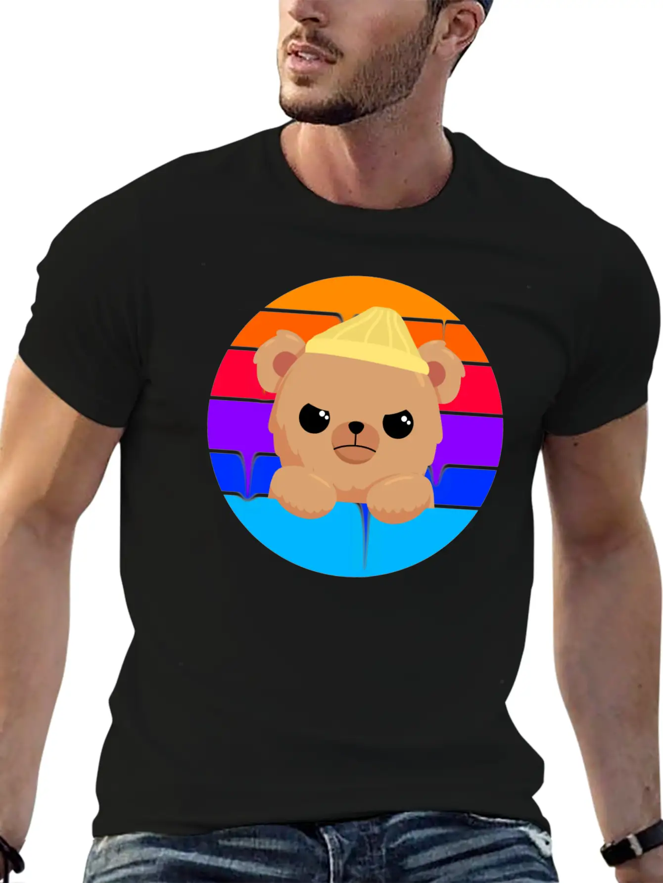 Bad Little Bear Essential Unisex Summer Tee – Soft Cotton Casual Fit