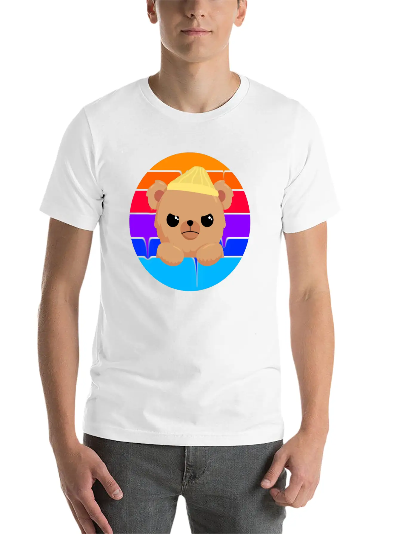 Bad Little Bear Essential Unisex Summer Tee – Soft Cotton Casual Fit