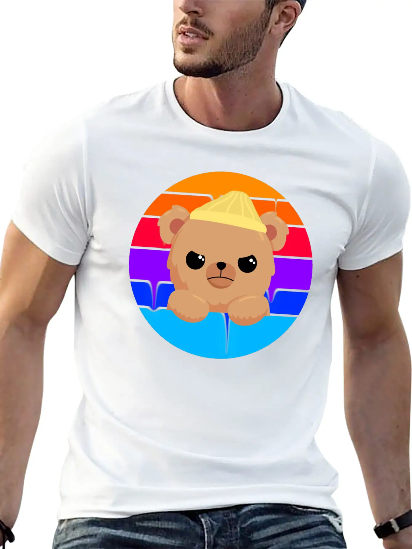 Bad Little Bear Essential Unisex Summer Tee – Soft Cotton Casual Fit