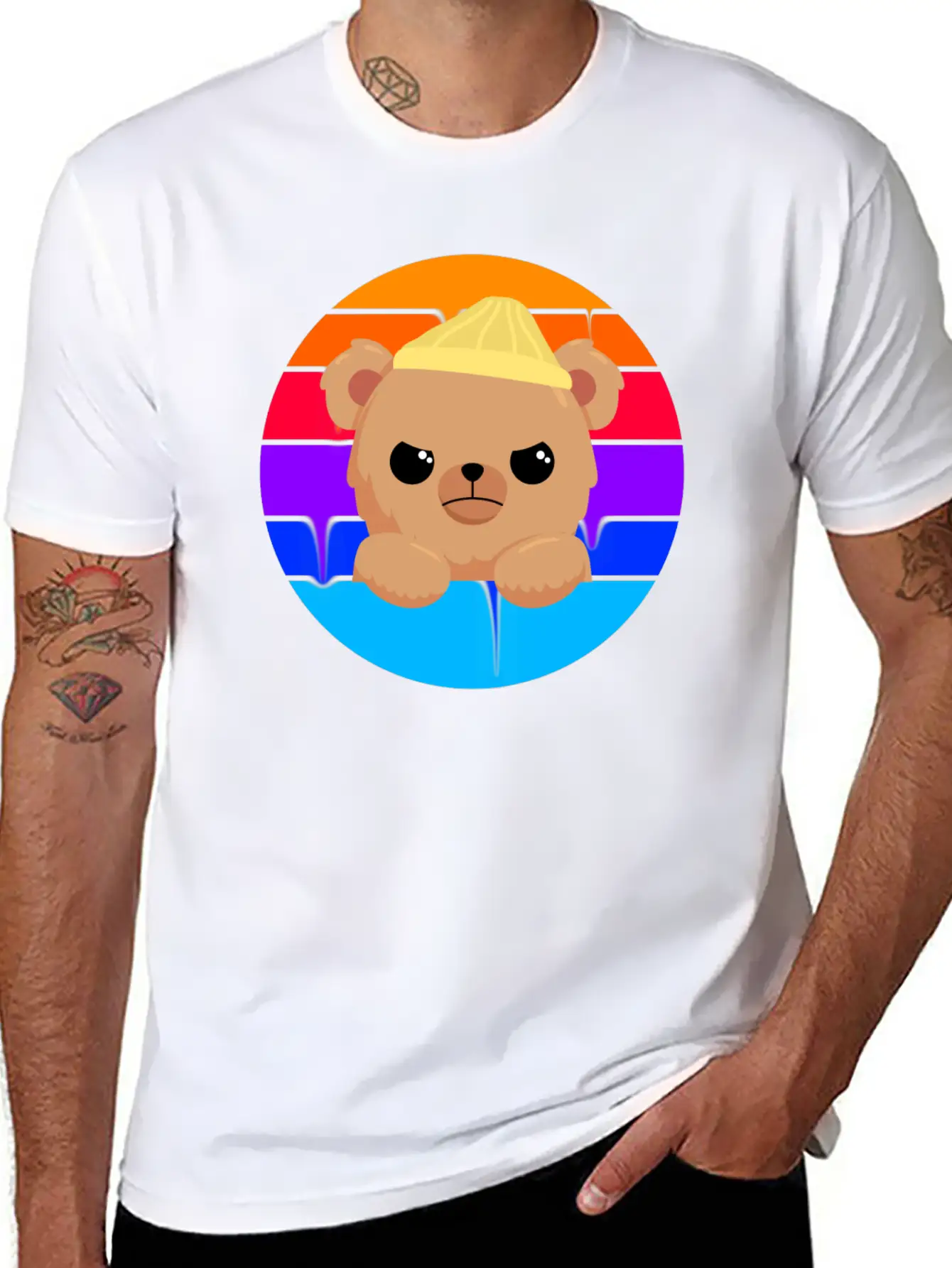 Bad Little Bear Essential Unisex Summer Tee – Soft Cotton Casual Fit