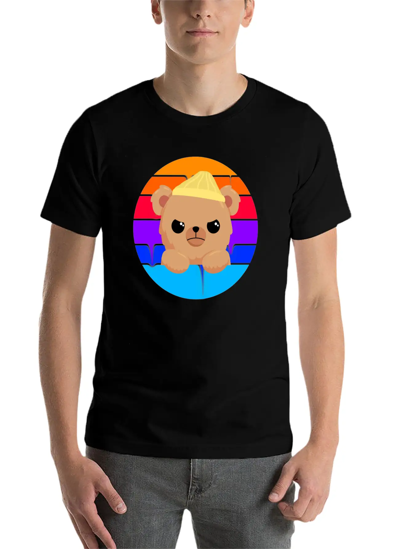 Bad Little Bear Essential Unisex Summer Tee – Soft Cotton Casual Fit