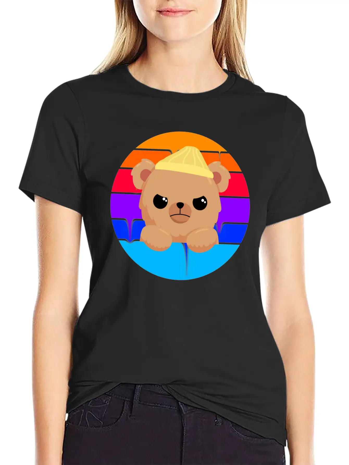 Bad Little Bear Essential Unisex Summer Tee – Soft Cotton Casual Fit