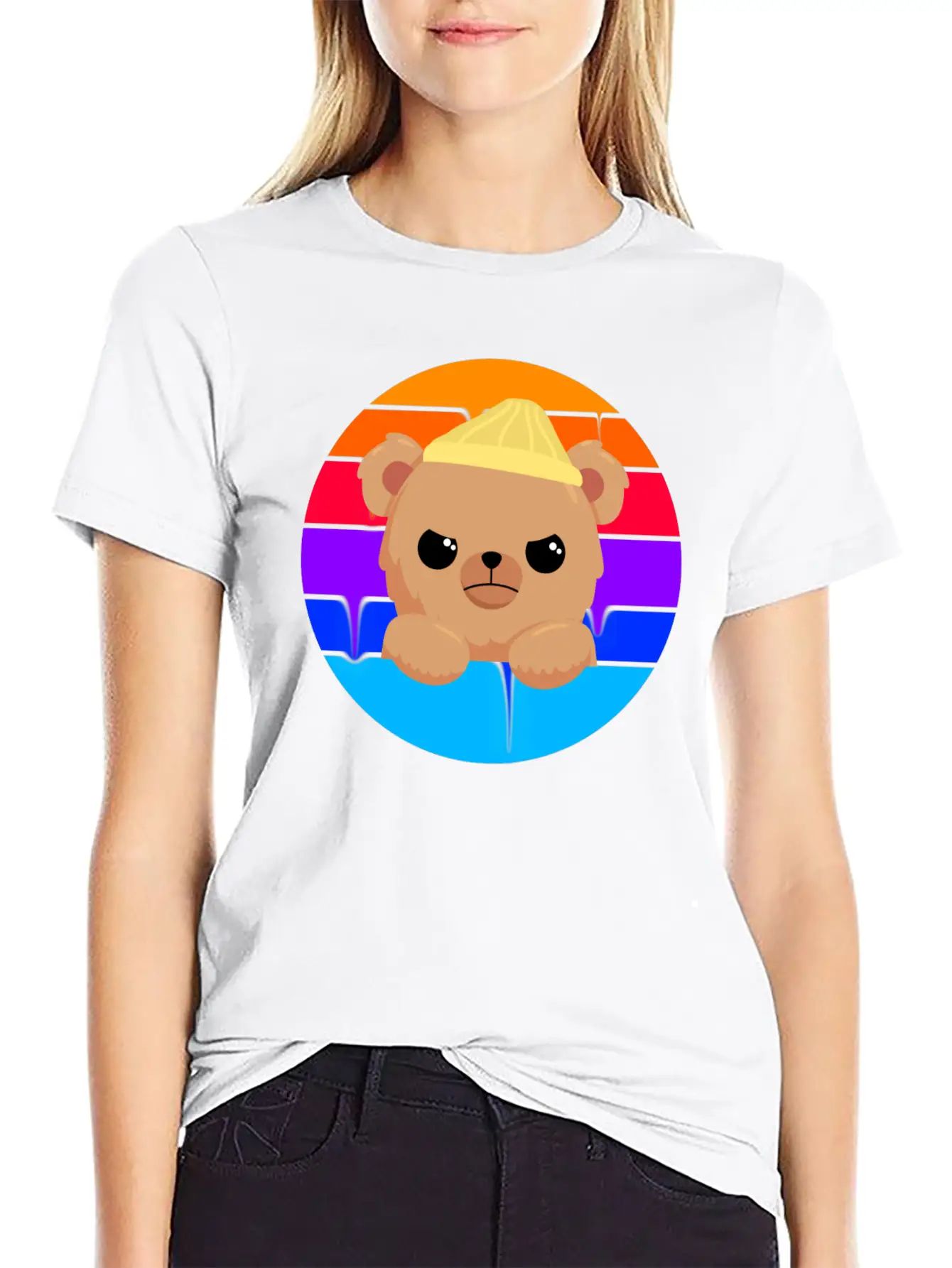 Bad Little Bear Essential Unisex Summer Tee – Soft Cotton Casual Fit
