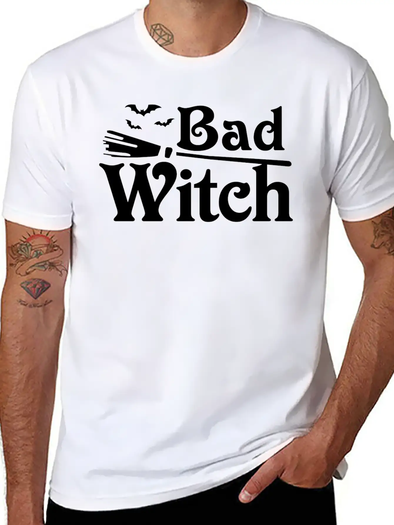 Bad Witch Music Unisex Short Sleeve Soft Cotton T-Shirt – Casual Everyday Wear