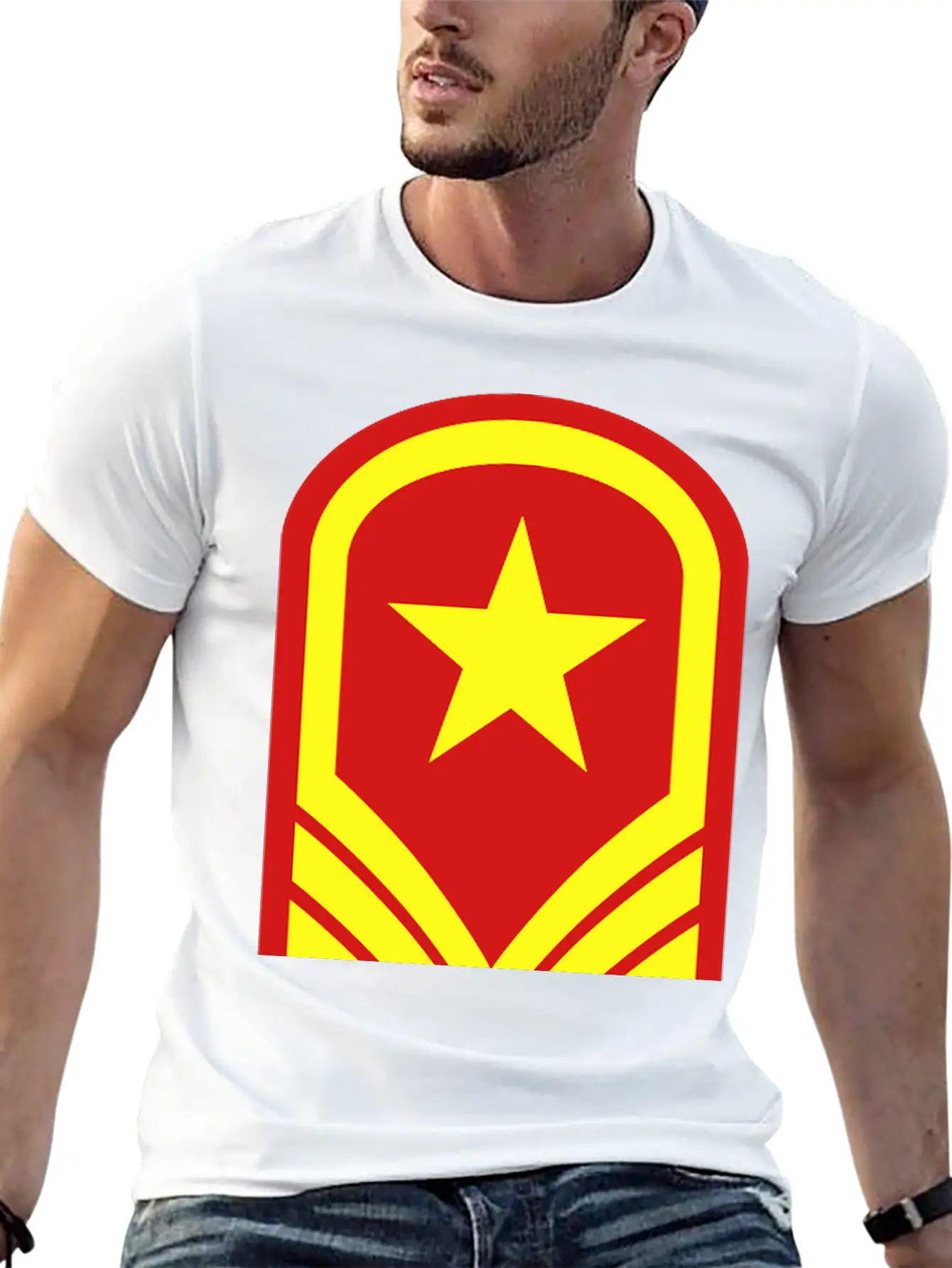 Badge Stylish Everyday T-Shirt – Unisex Basic Cotton Tee