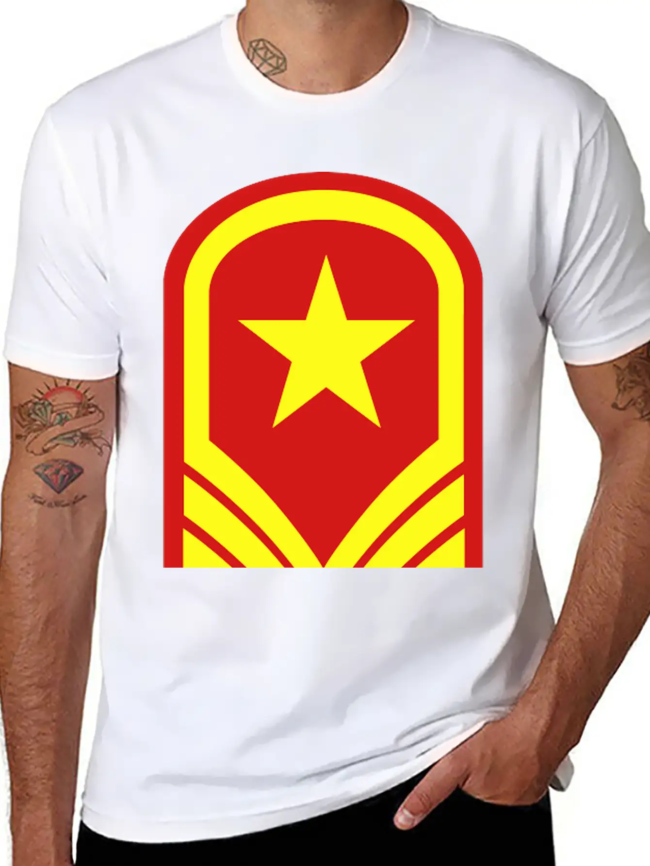 Badge Stylish Everyday T-Shirt – Unisex Basic Cotton Tee