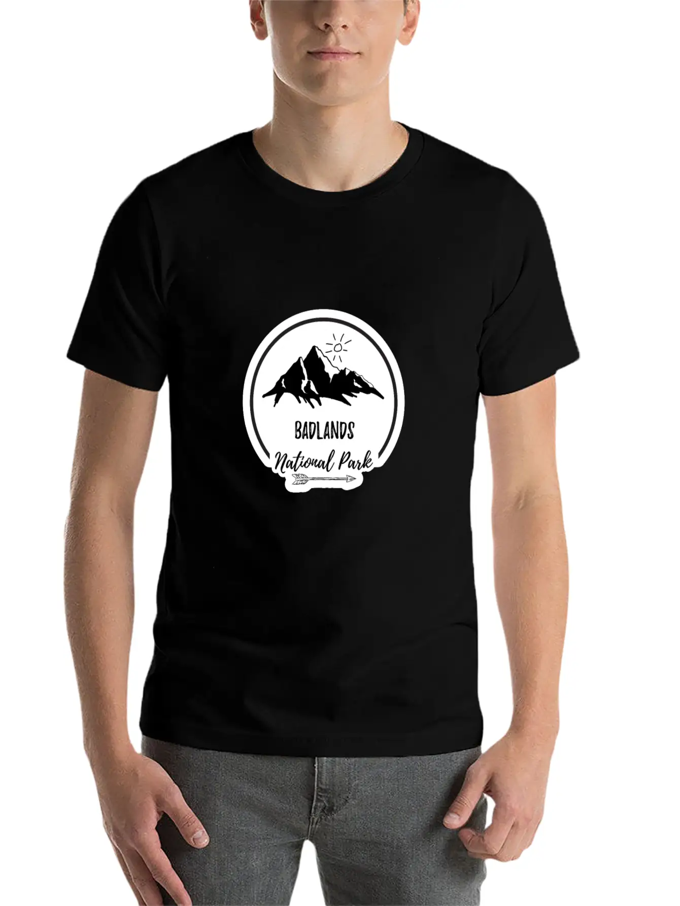 Badlands South Dakota Clothing Unisex Short Sleeve Soft Cotton T-Shirt – Casual Everyday Wear
