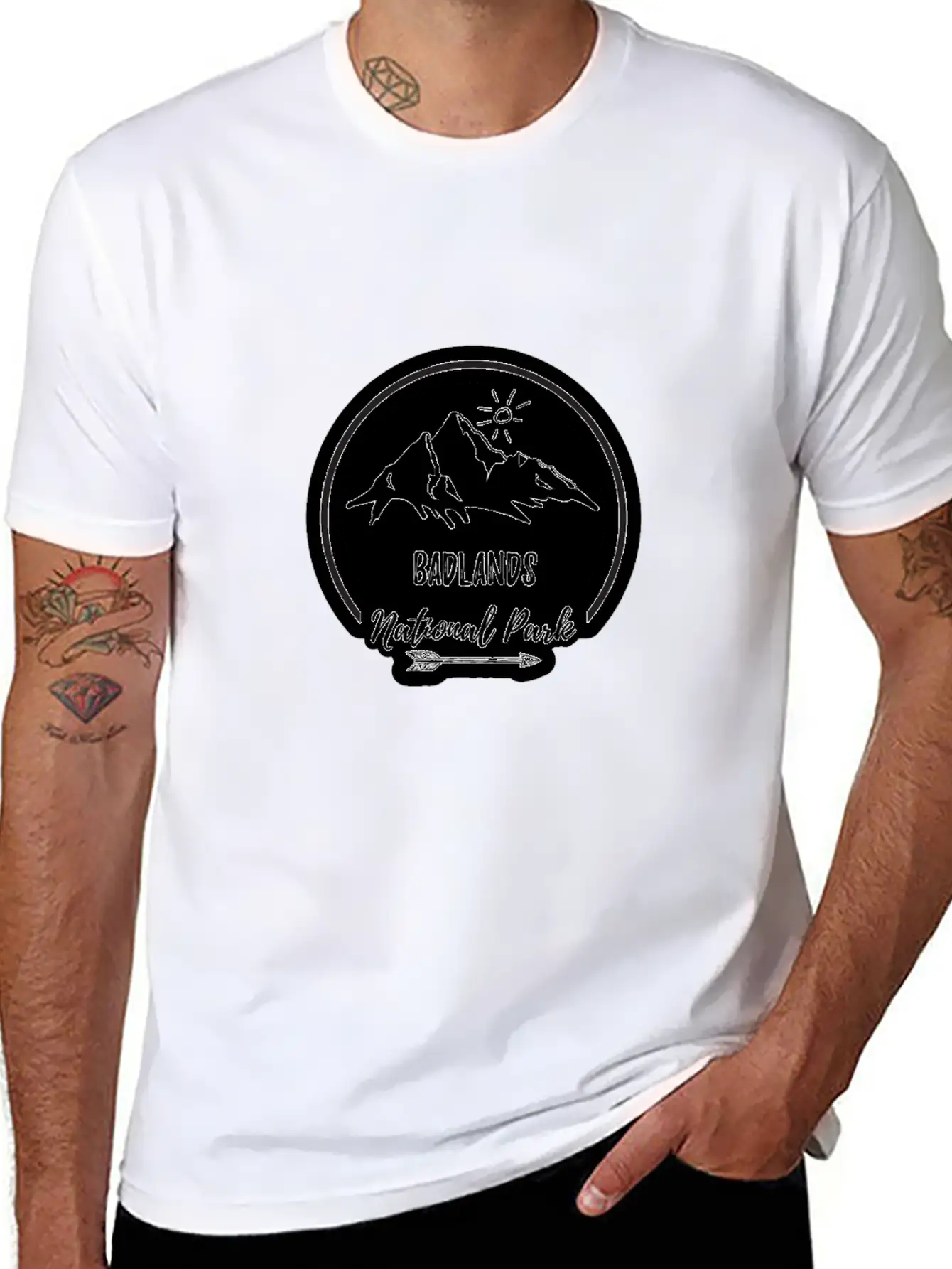 Badlands South Dakota Clothing Unisex Short Sleeve Soft Cotton T-Shirt – Casual Everyday Wear