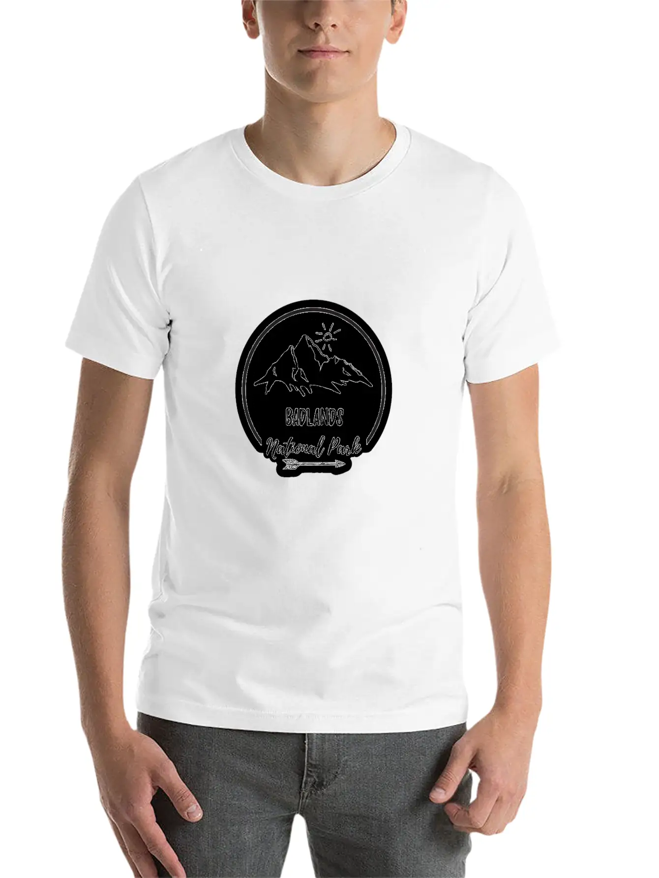 Badlands South Dakota Clothing Unisex Short Sleeve Soft Cotton T-Shirt – Casual Everyday Wear