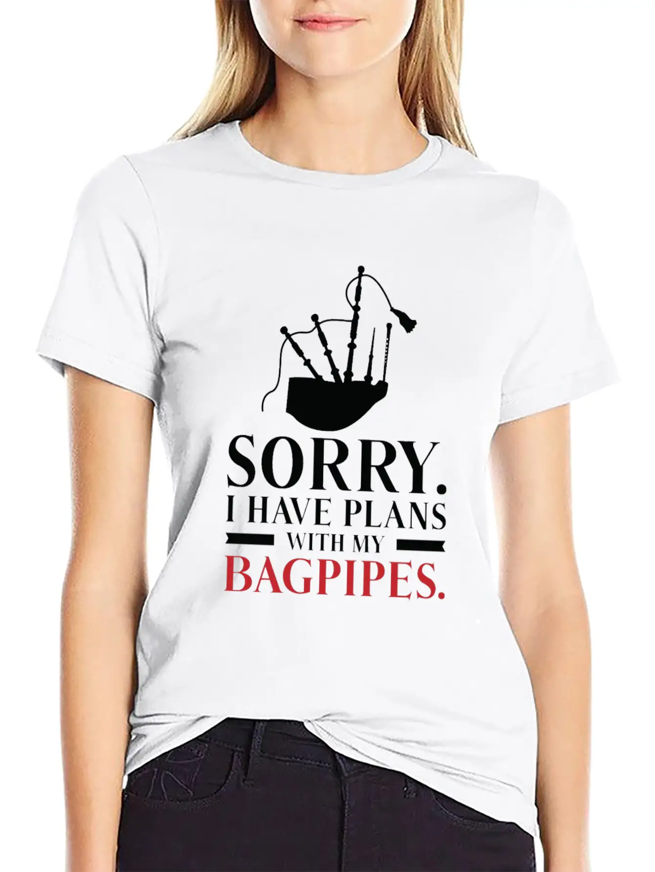 Bagpiper Bagpiping Bagpipes Scotsman Musician Timeless Short Sleeve Tee – Comfy And Minimalist Design