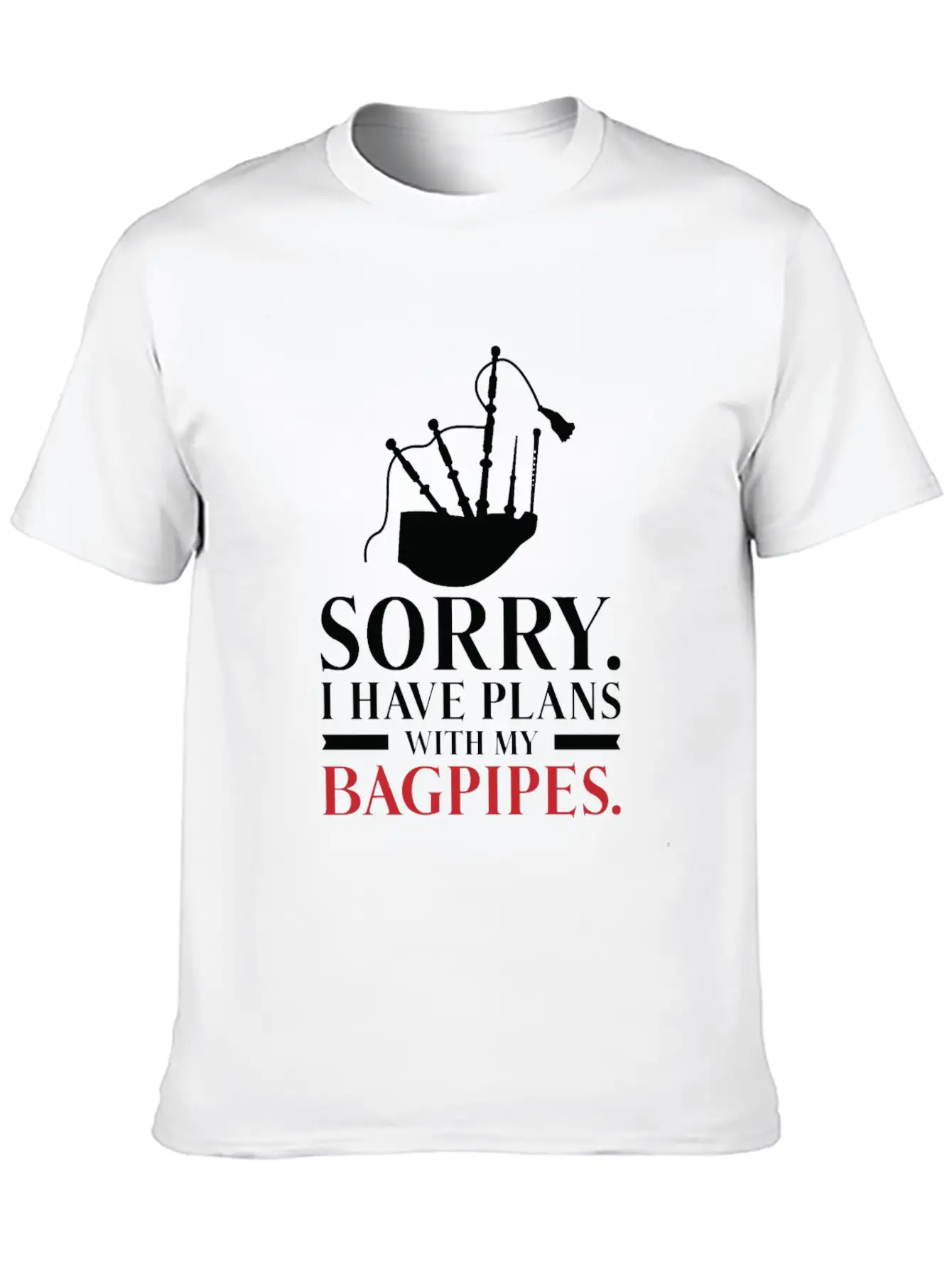 Bagpiper Bagpiping Bagpipes Scotsman Musician Timeless Short Sleeve Tee – Comfy And Minimalist Design