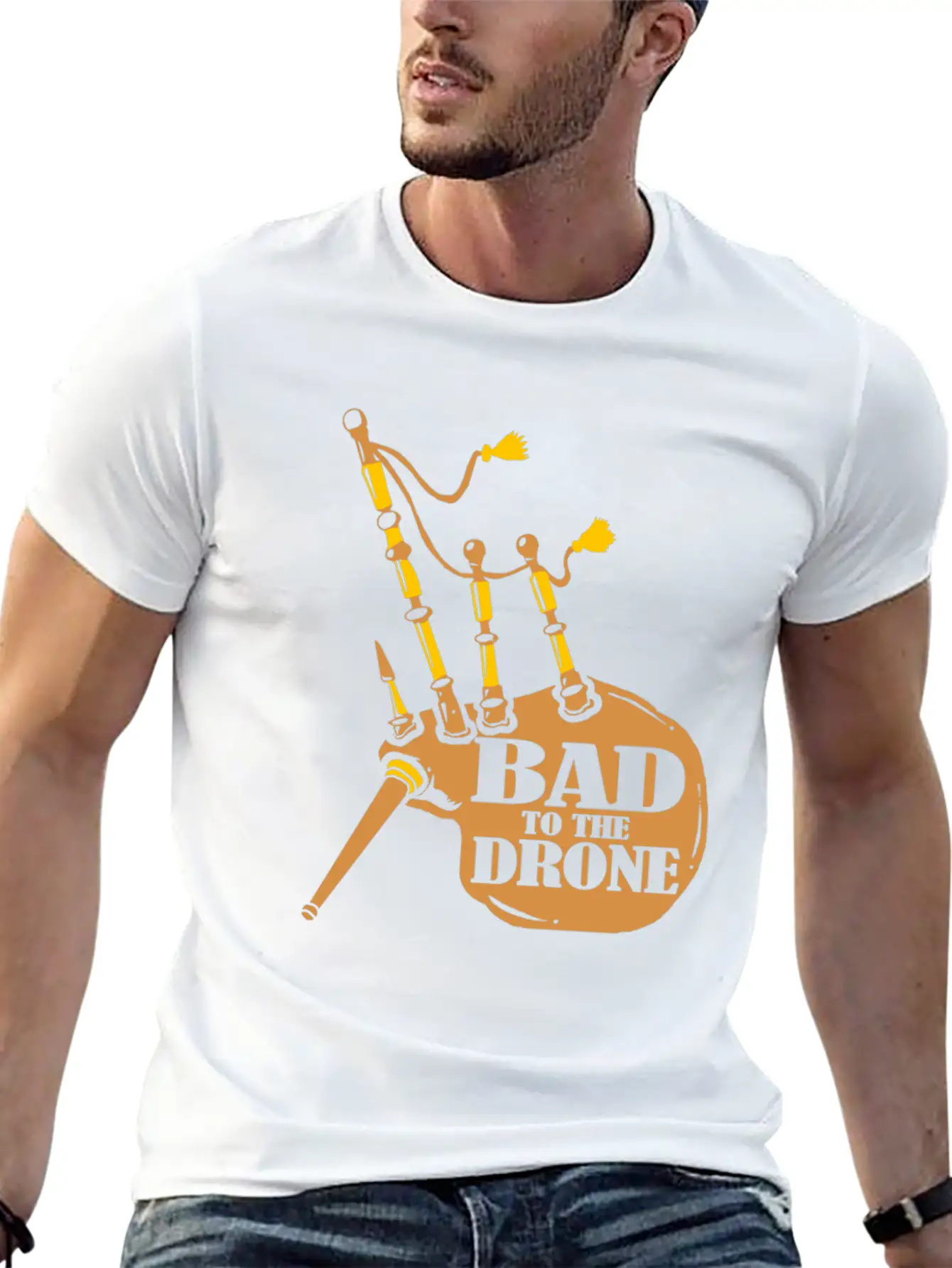 Bagpipes Instrument Bagpipe Scotland Folk Music Basic Graphic T-Shirt – Daily Comfort In Soft Cotton