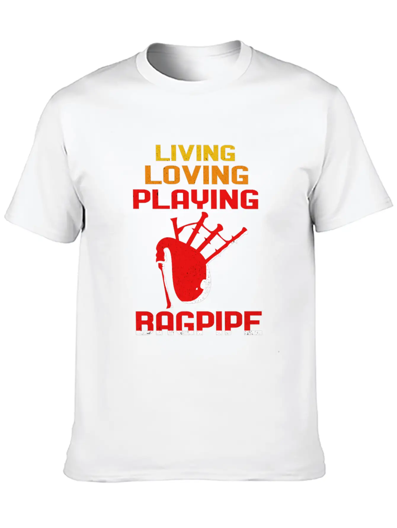 Bagpipes Stylish Everyday T-Shirt – Unisex Basic Cotton Tee