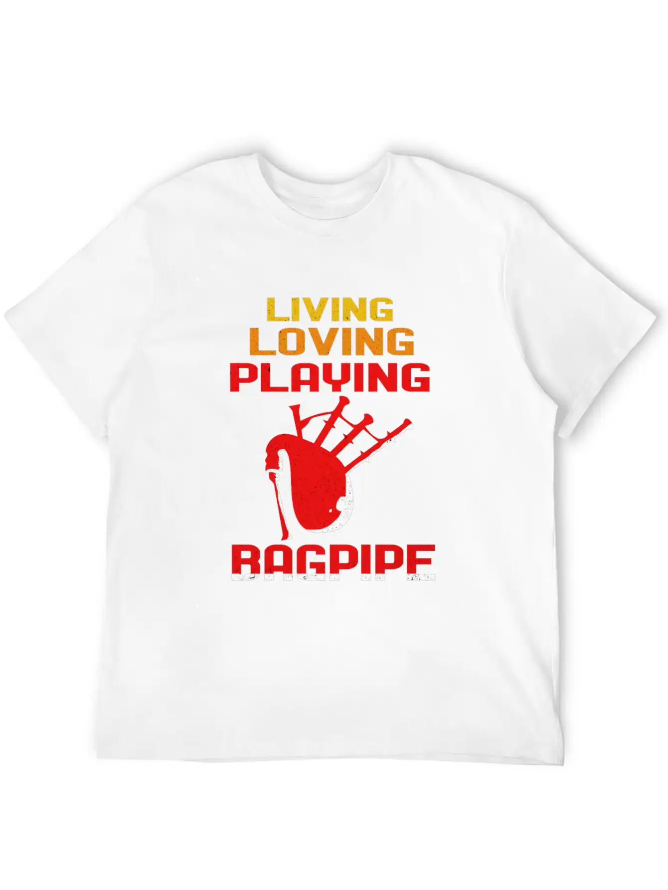 Bagpipes Stylish Everyday T-Shirt – Unisex Basic Cotton Tee