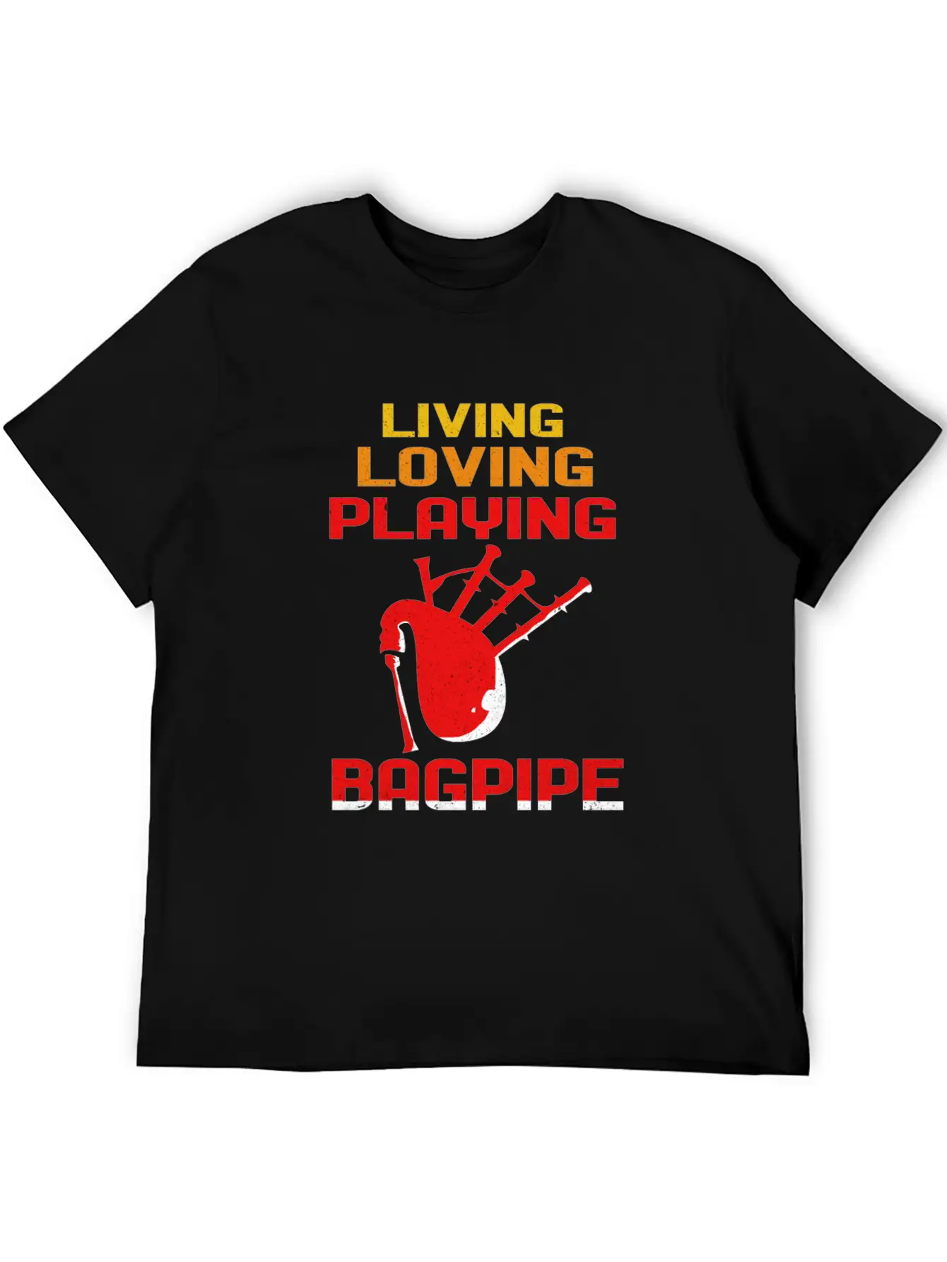 Bagpipes Stylish Everyday T-Shirt – Unisex Basic Cotton Tee
