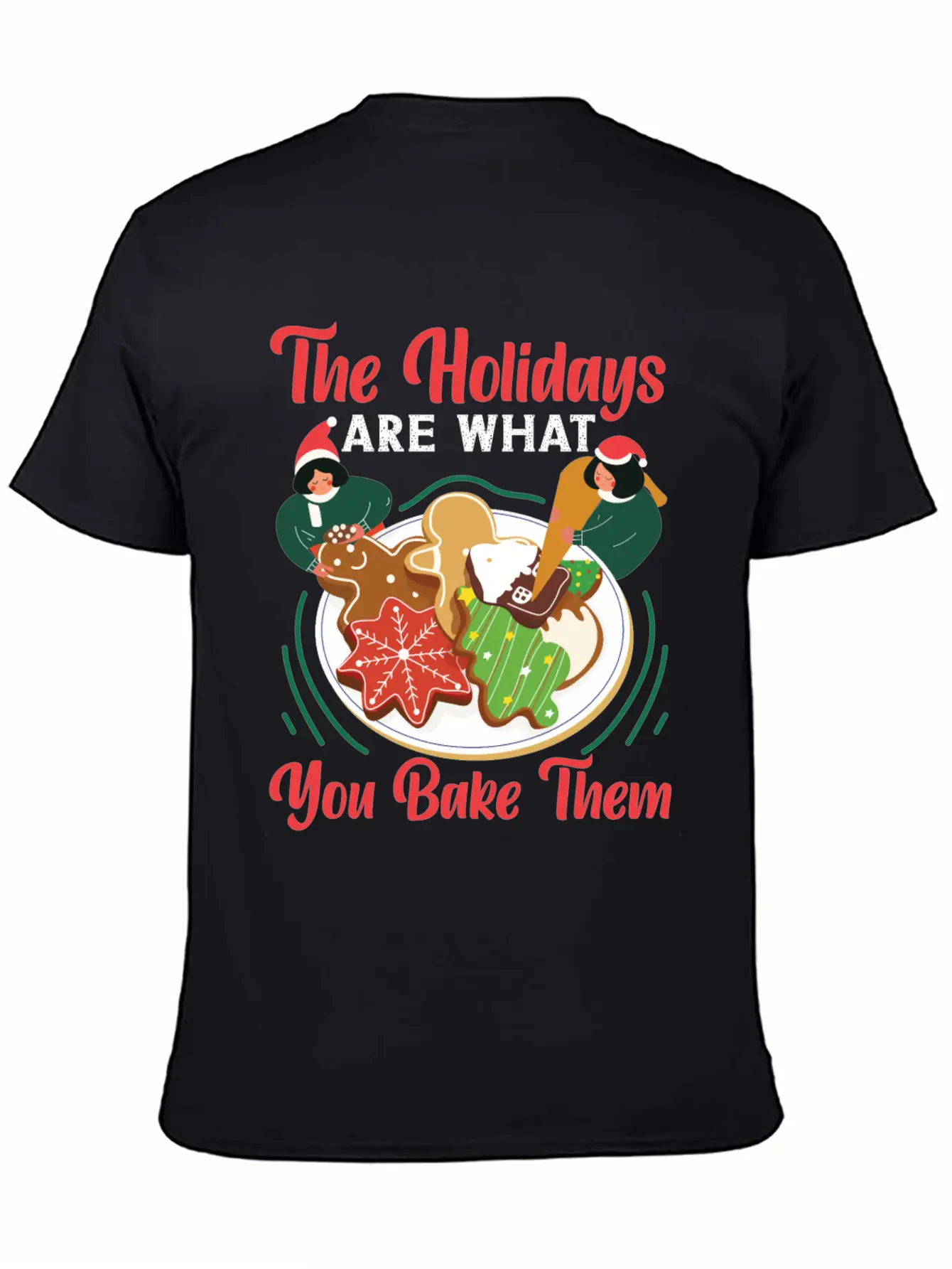 Bake Baking Christmas Gingerbread Essential Unisex Summer Tee – Soft Cotton Casual Fit