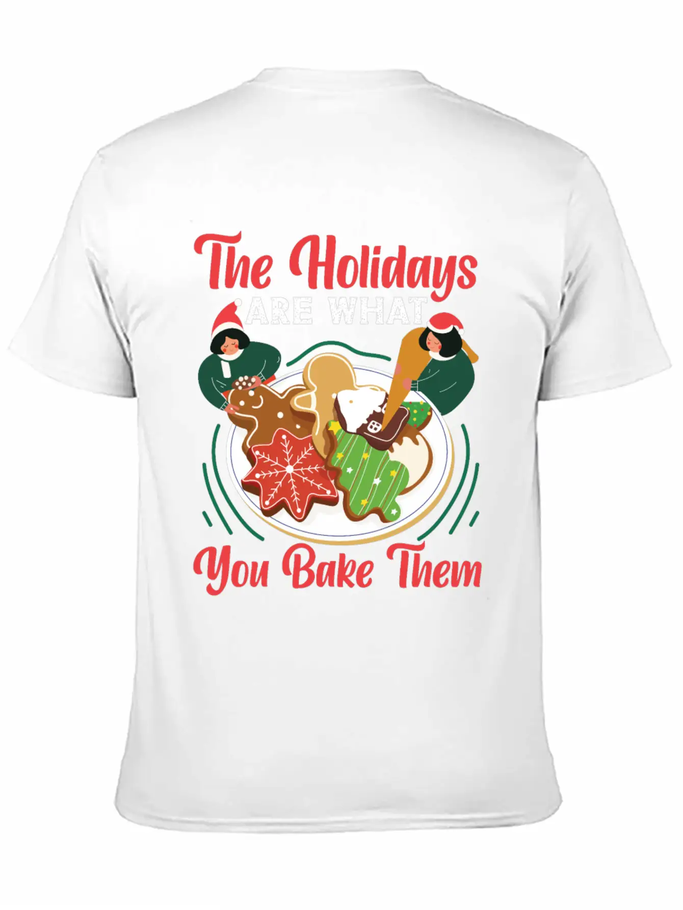 Bake Baking Christmas Gingerbread Essential Unisex Summer Tee – Soft Cotton Casual Fit