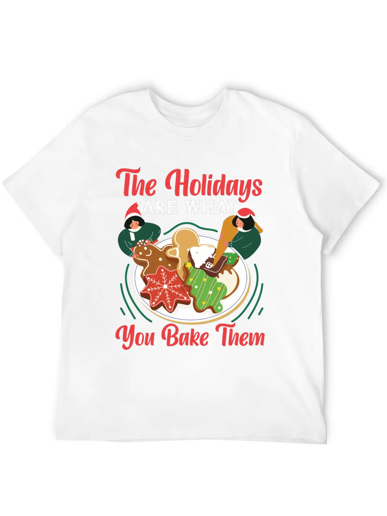 Bake Baking Christmas Gingerbread Essential Unisex Summer Tee – Soft Cotton Casual Fit