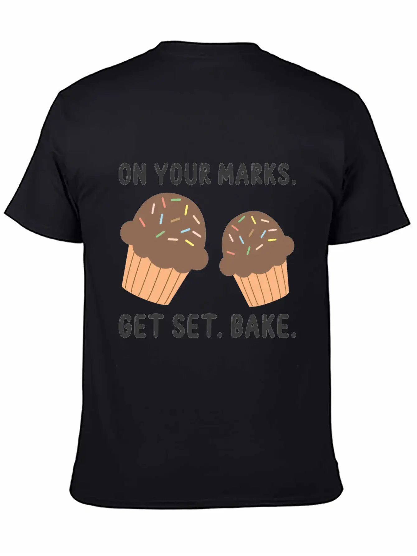 Bake On Your Mark Unisex Short Sleeve Soft Cotton T-Shirt – Casual Everyday Wear
