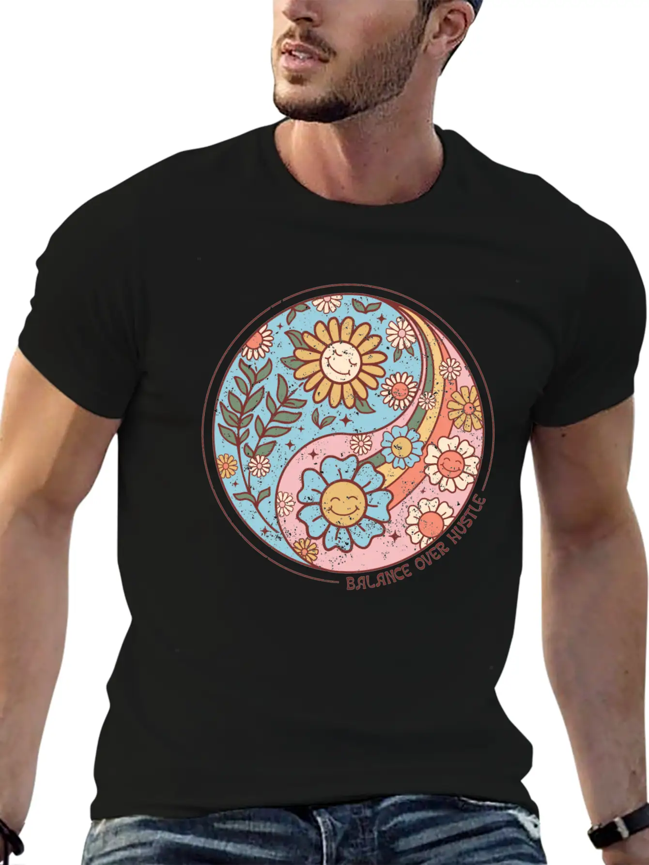 Balance Over Hustle Basic Graphic T-Shirt – Daily Comfort In Soft Cotton