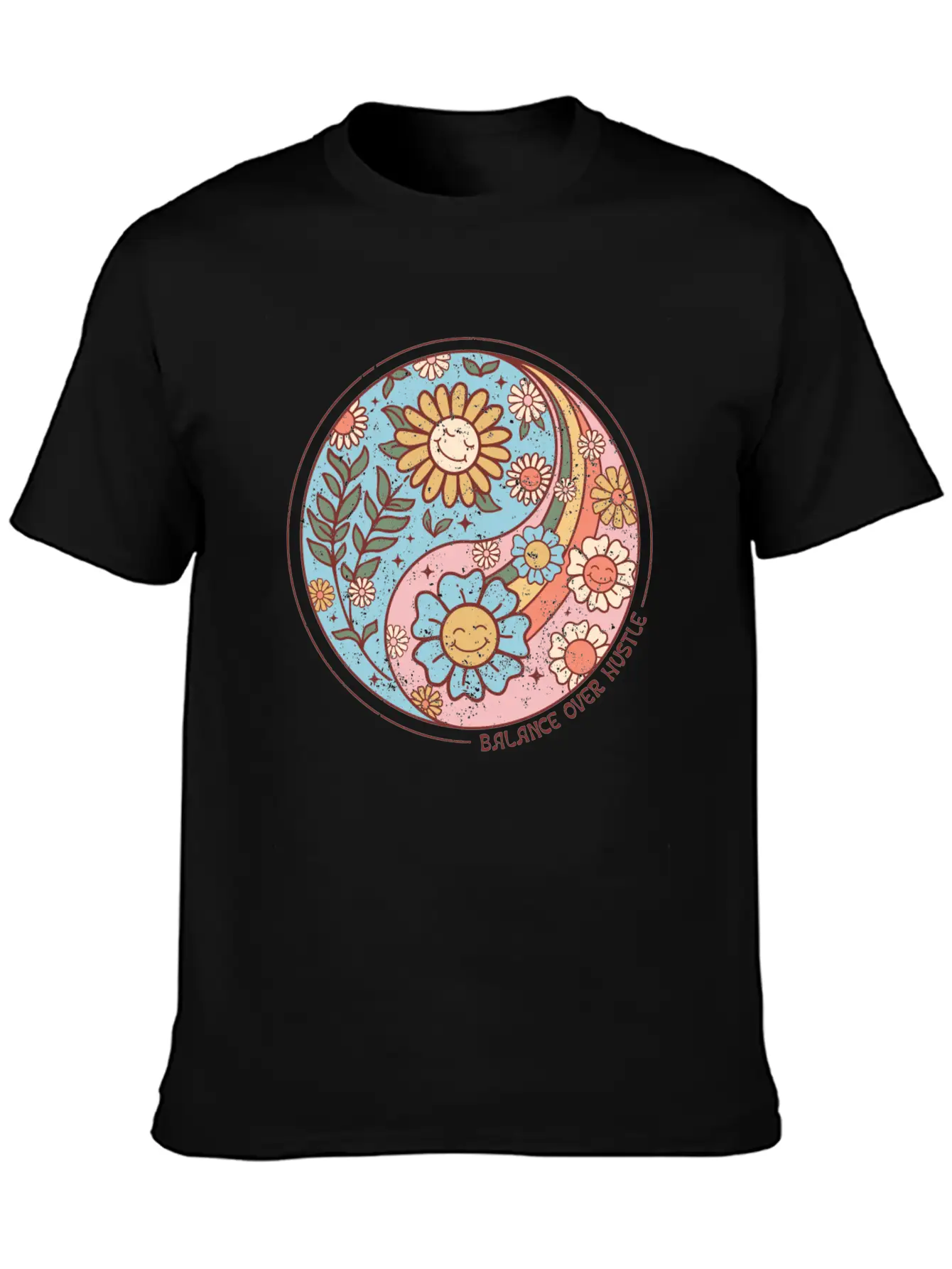 Balance Over Hustle Basic Graphic T-Shirt – Daily Comfort In Soft Cotton