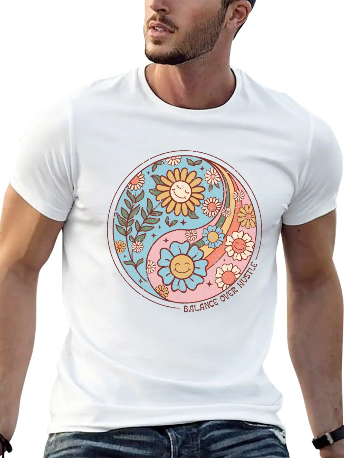 Balance Over Hustle Basic Graphic T-Shirt – Daily Comfort In Soft Cotton