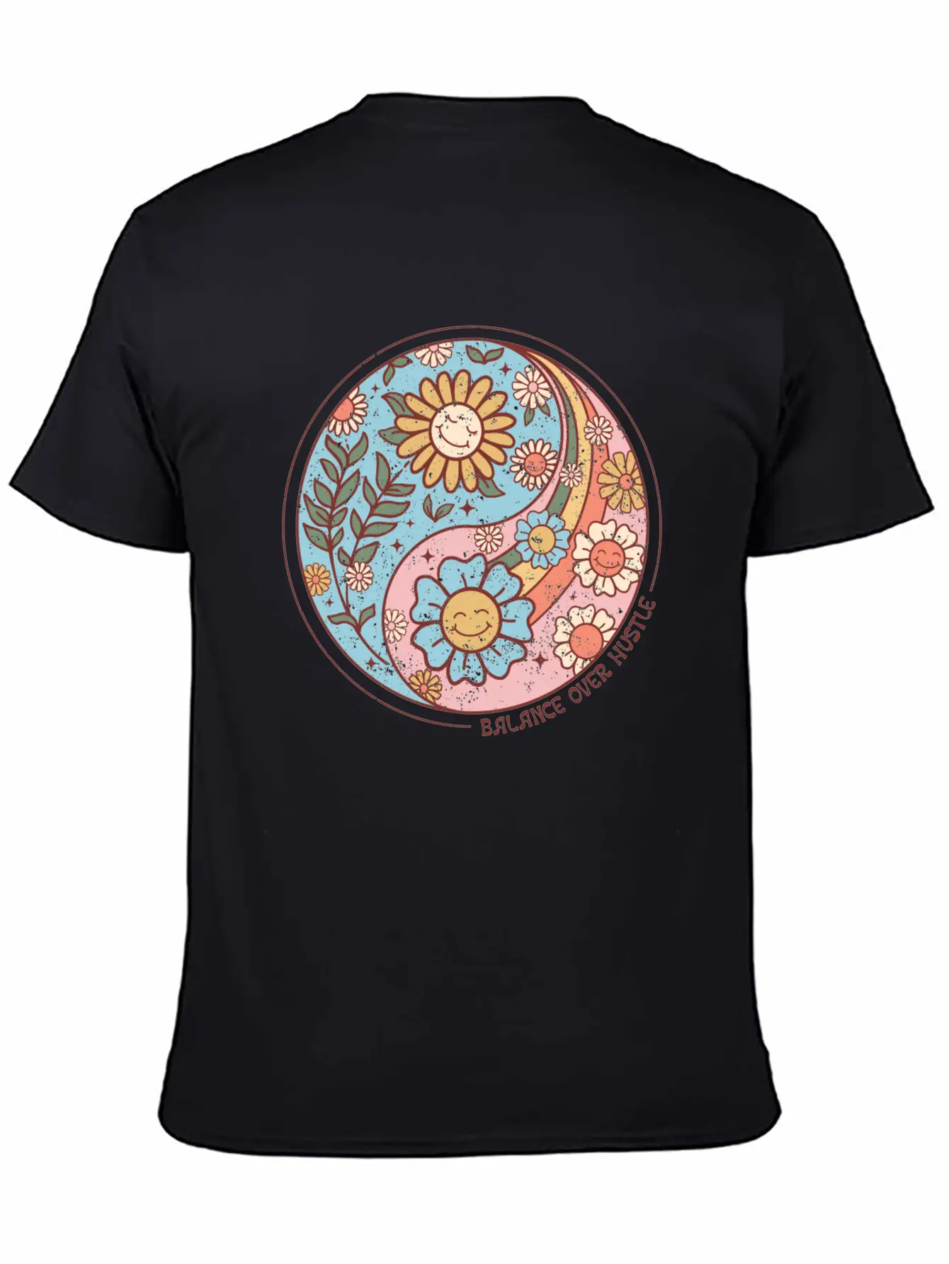 Balance Over Hustle Basic Graphic T-Shirt – Daily Comfort In Soft Cotton