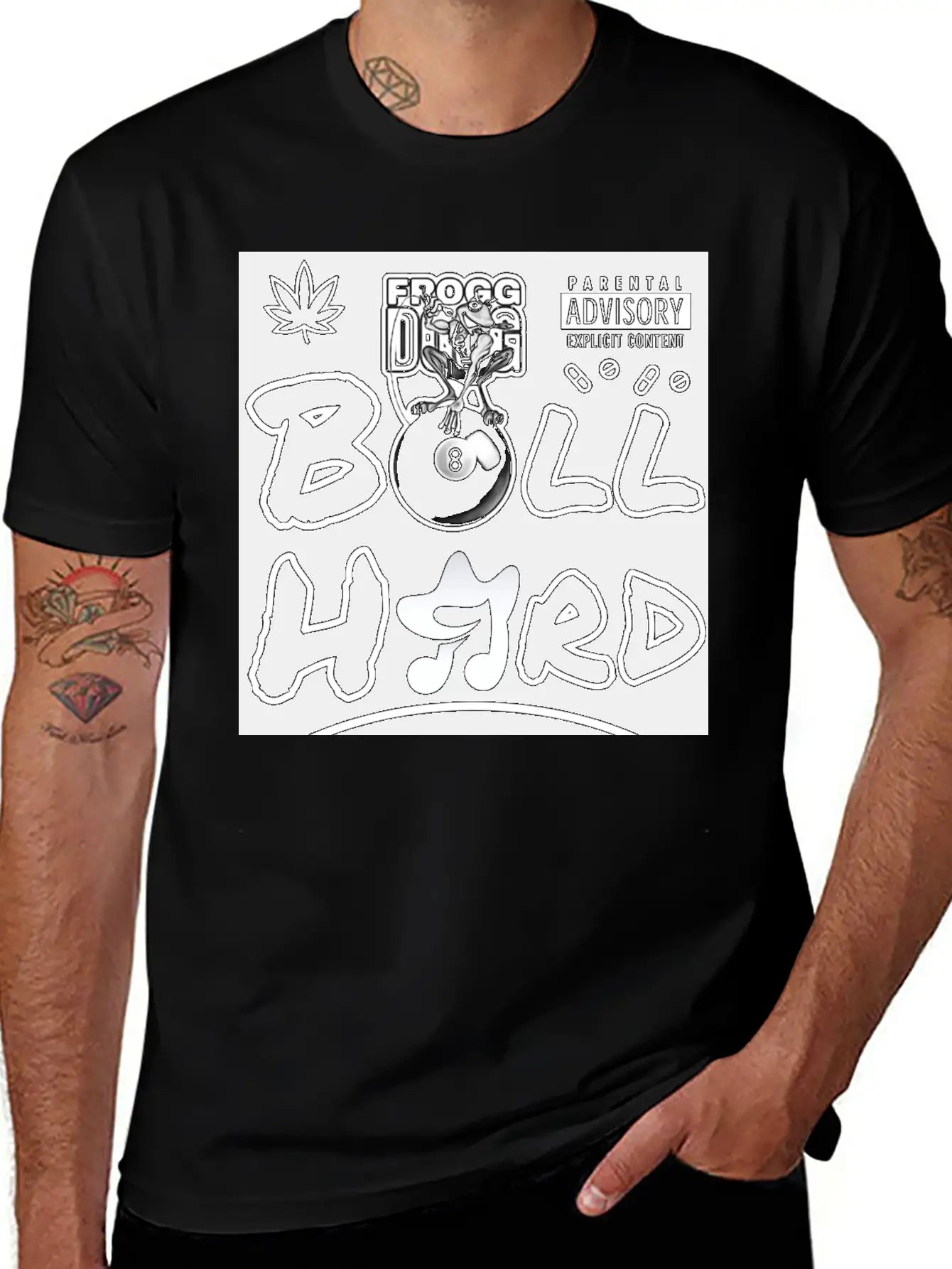 Ball Hard Album Cover Basic Graphic T-Shirt – Daily Comfort In Soft Cotton