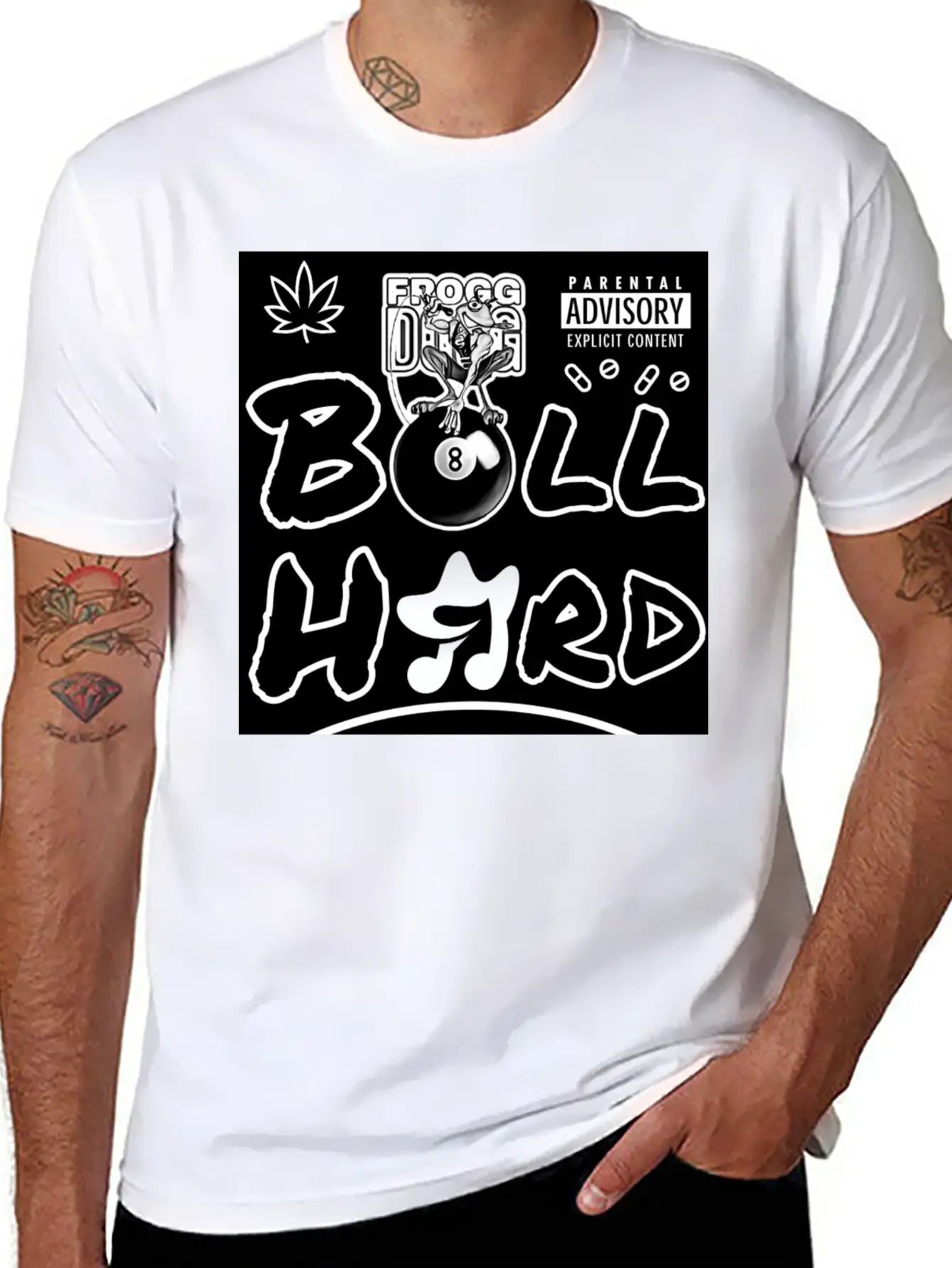 Ball Hard Album Cover Basic Graphic T-Shirt – Daily Comfort In Soft Cotton